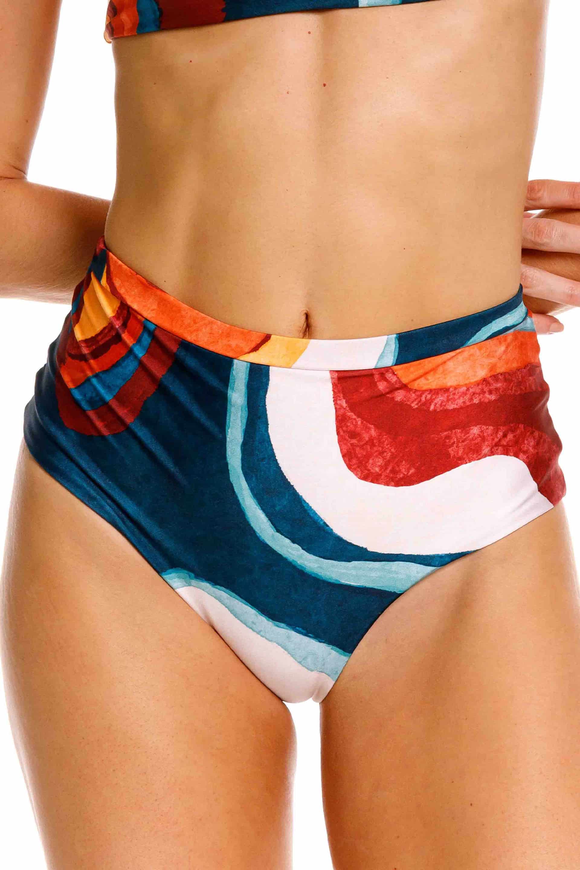Panty Setentero de Bikini Nebula Verde - miniatura 2