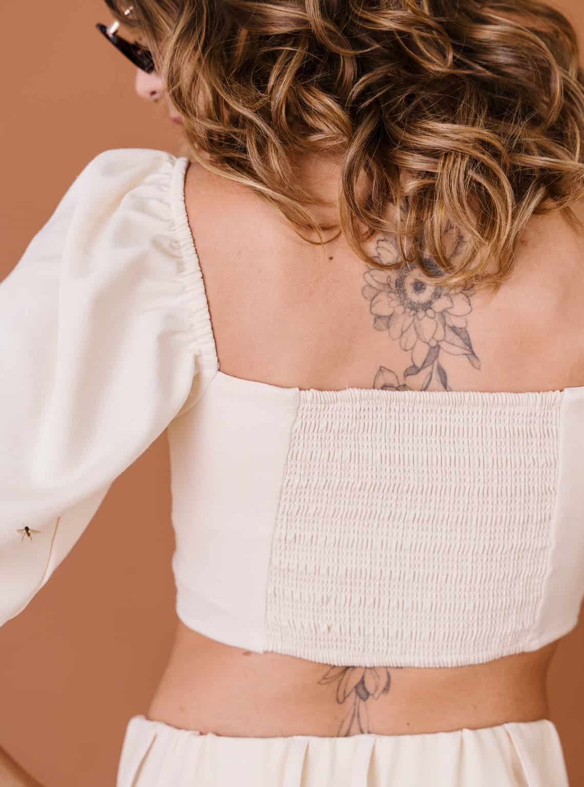 BLUSA CORSET MANTEQUILLA - miniatura 5