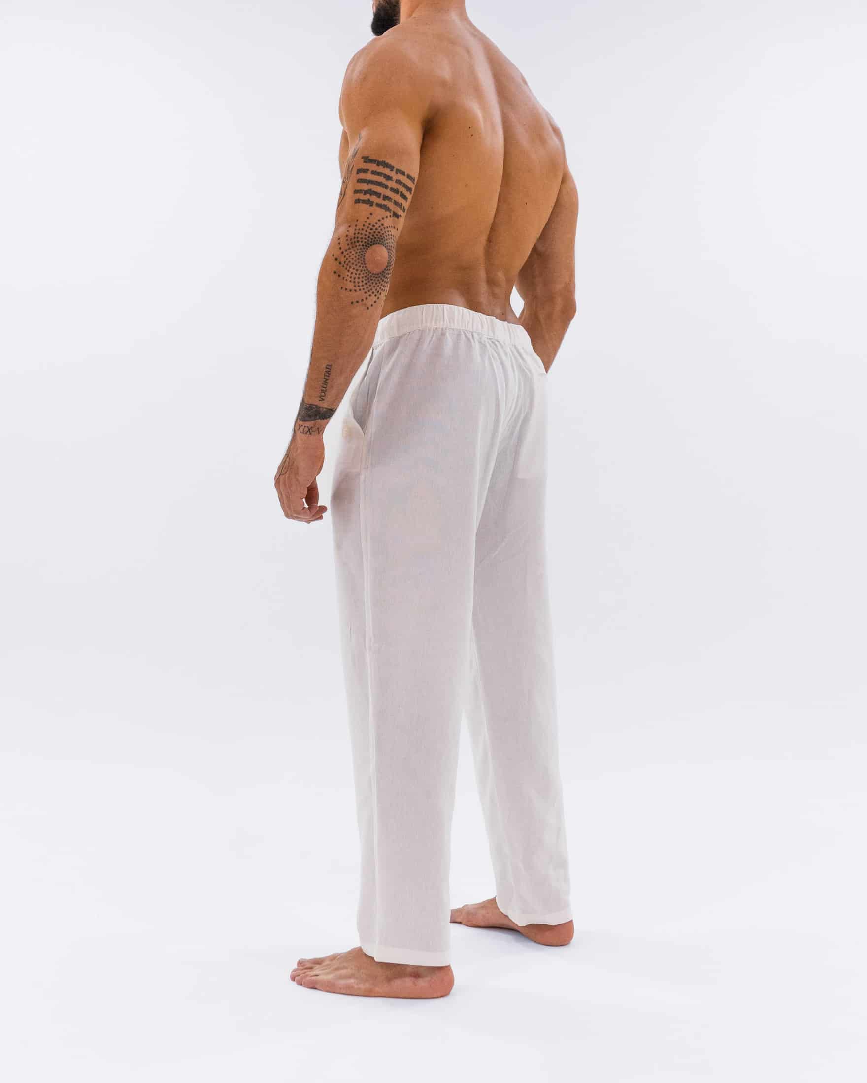 Pantalón Lino Ivory - miniatura 8