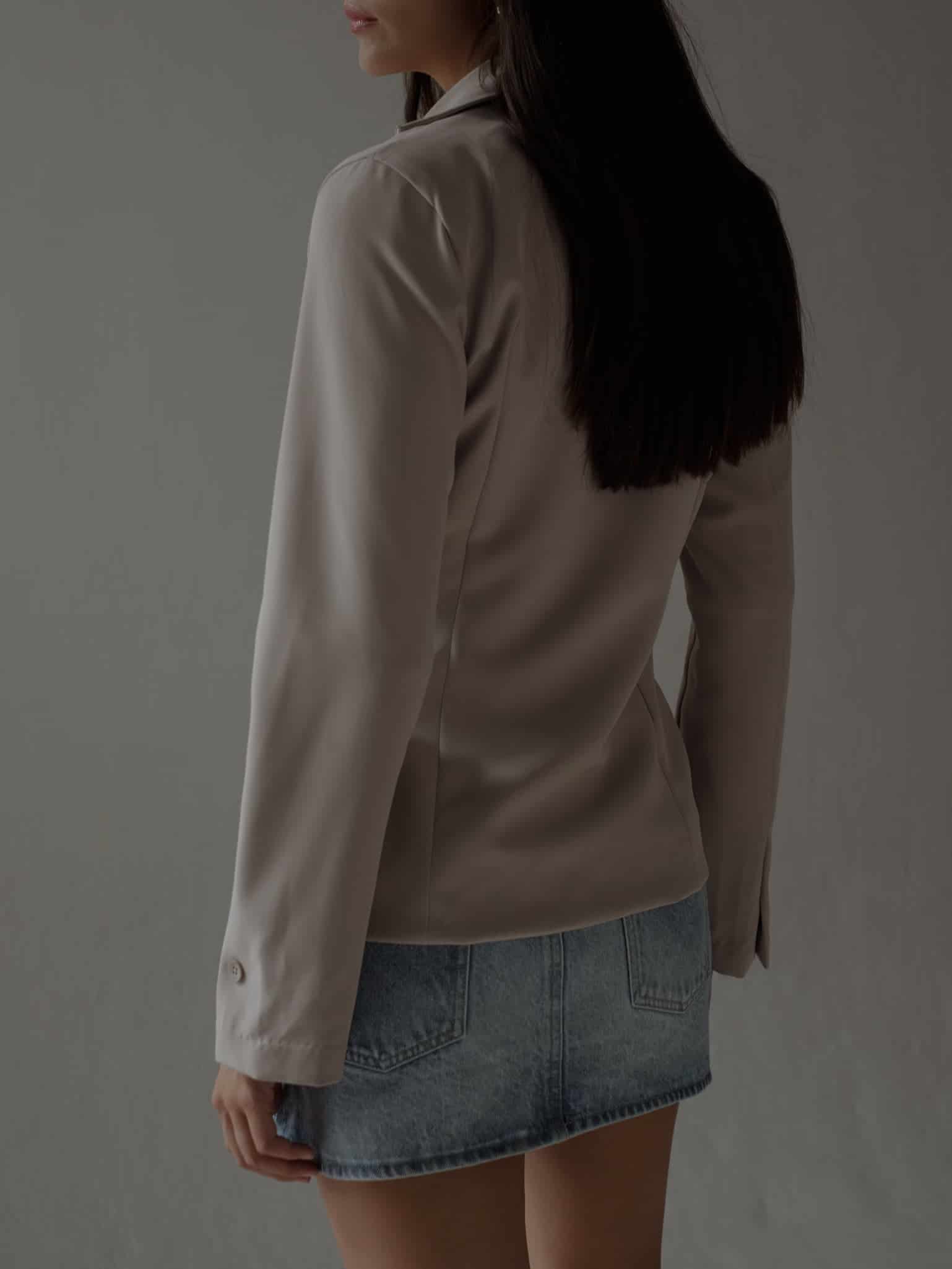 WAIST CLASSIC BLAZER - SAND - miniatura 10