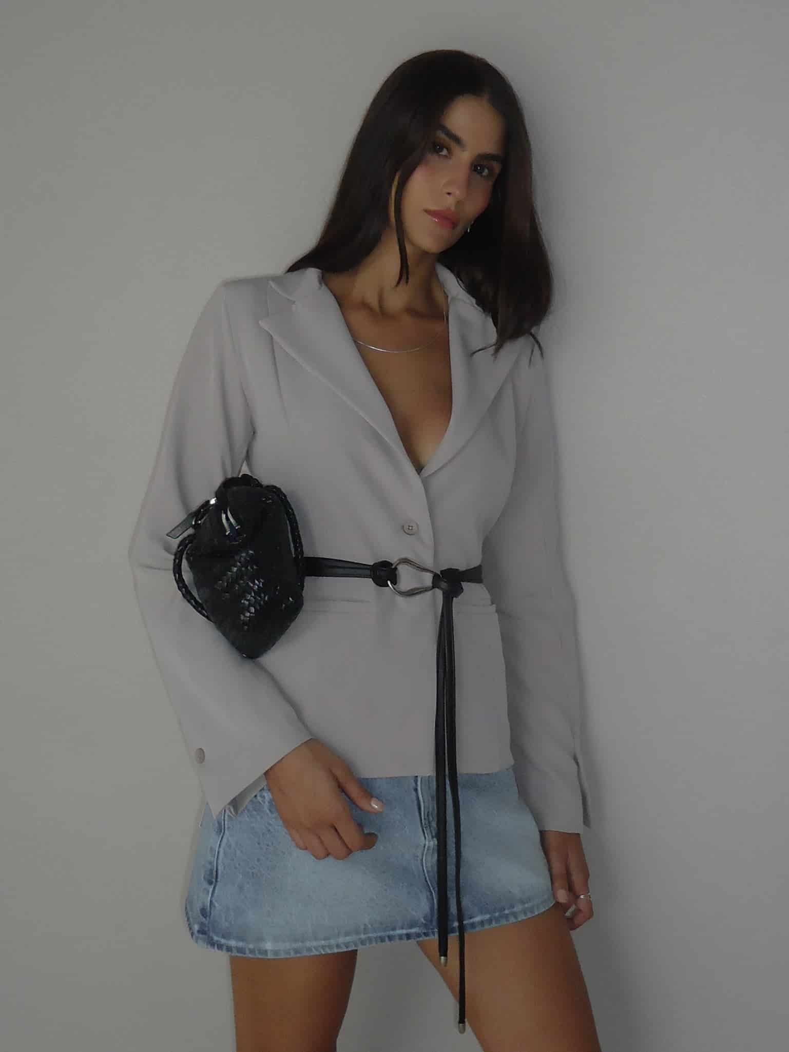 WAIST CLASSIC BLAZER - SAND - miniatura 4