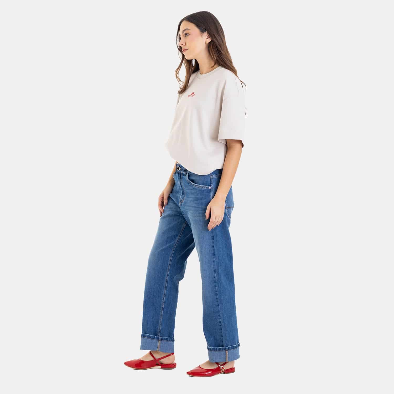 Straight Fit Jeans Mid Blue - miniatura 8