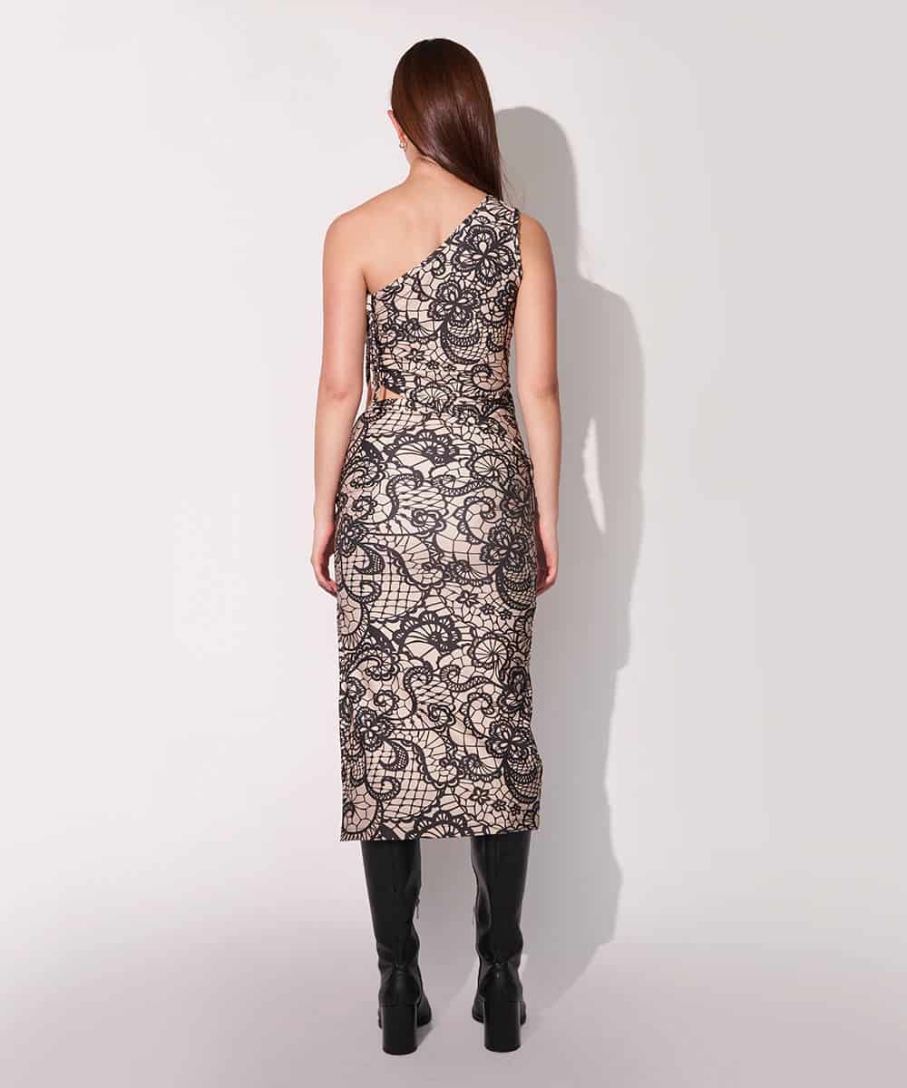 Drawstring Skirt in Faux Lace - miniatura 2