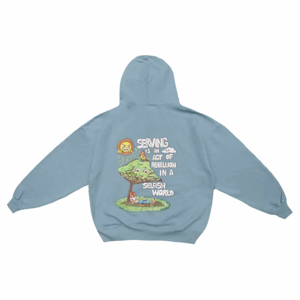 HOODIE SERVING AZUL - miniatura 1