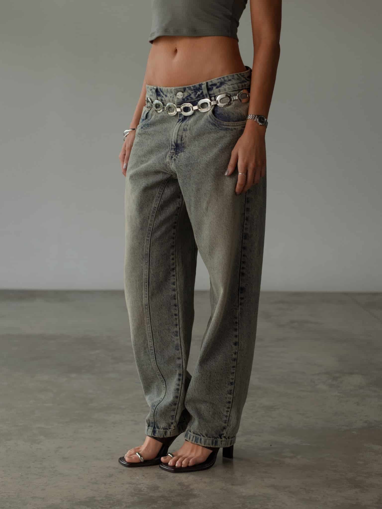LONG BARREL JEAN - SUNBLEACHED - miniatura 1