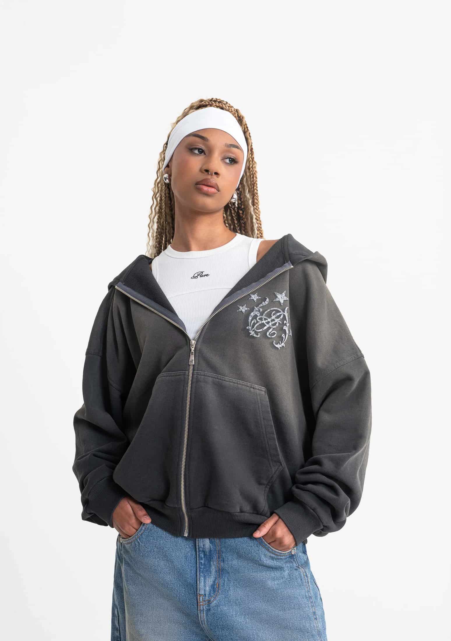 Rustic zipper hoodie - miniatura 11