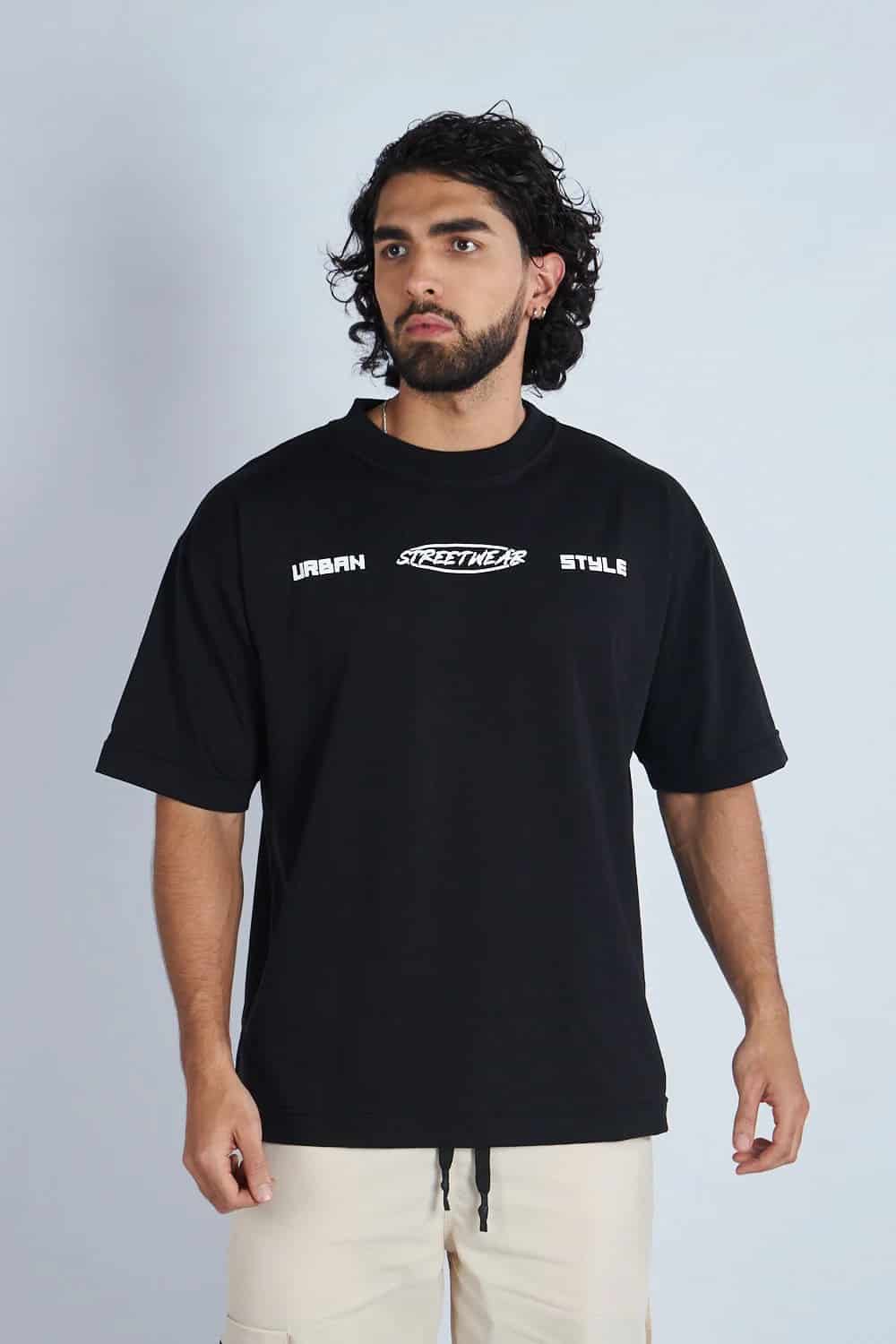 Camiseta oversize estampada Negro | DROP 03 | - miniatura 4