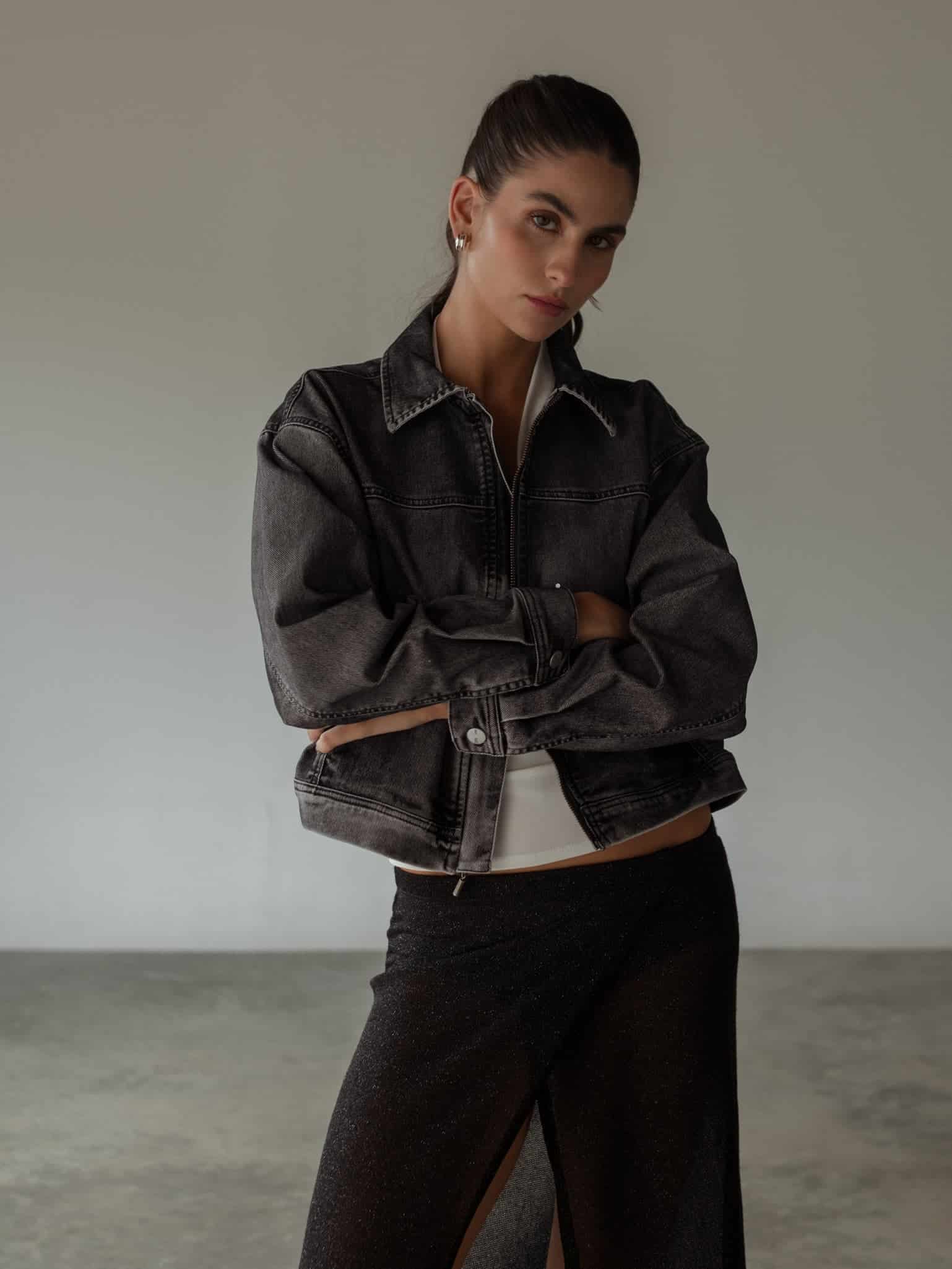 TIMELESS VELVET JACKET - BLACK - miniatura 1