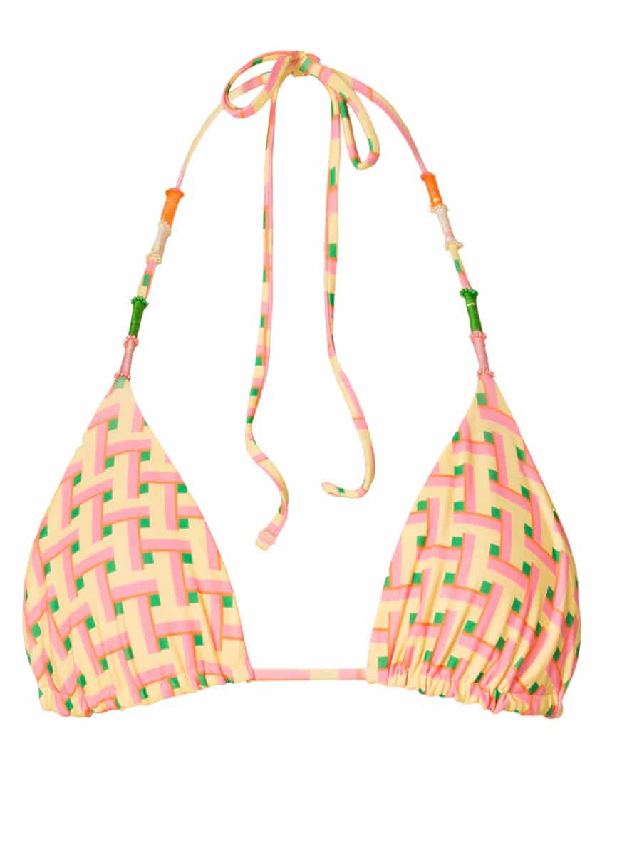 Maaji Blush Tide Balmy Sliding Triangle Bikini Top - miniatura 5