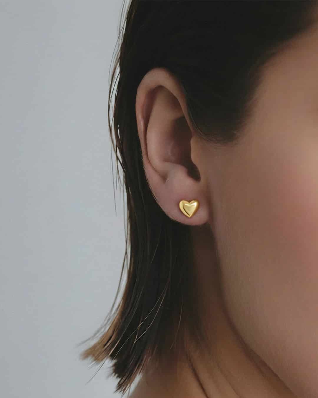 Aretes Mini Corazón Bold - miniatura 1