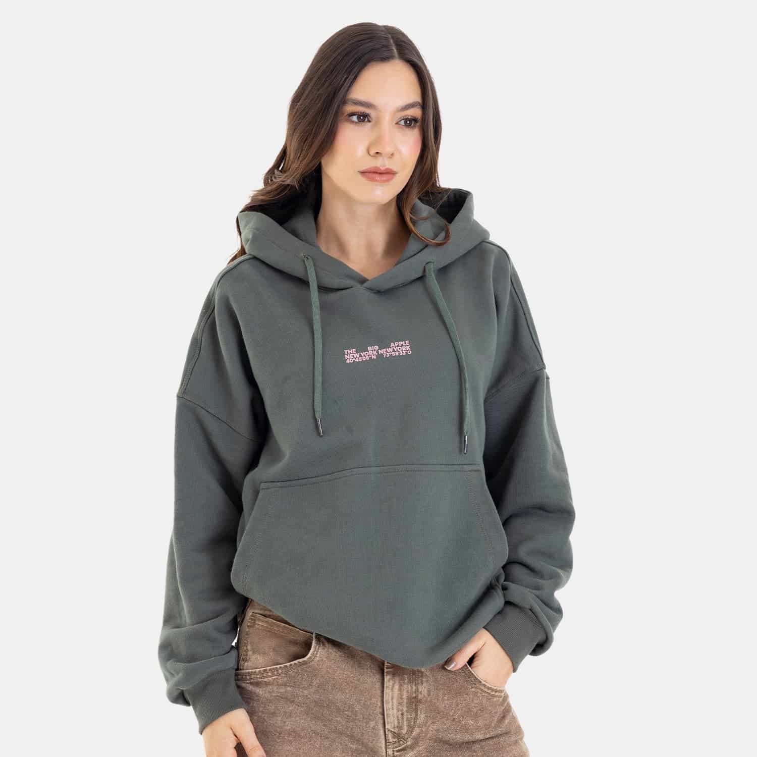 The Big Apple Hoodie Olive - miniatura 10