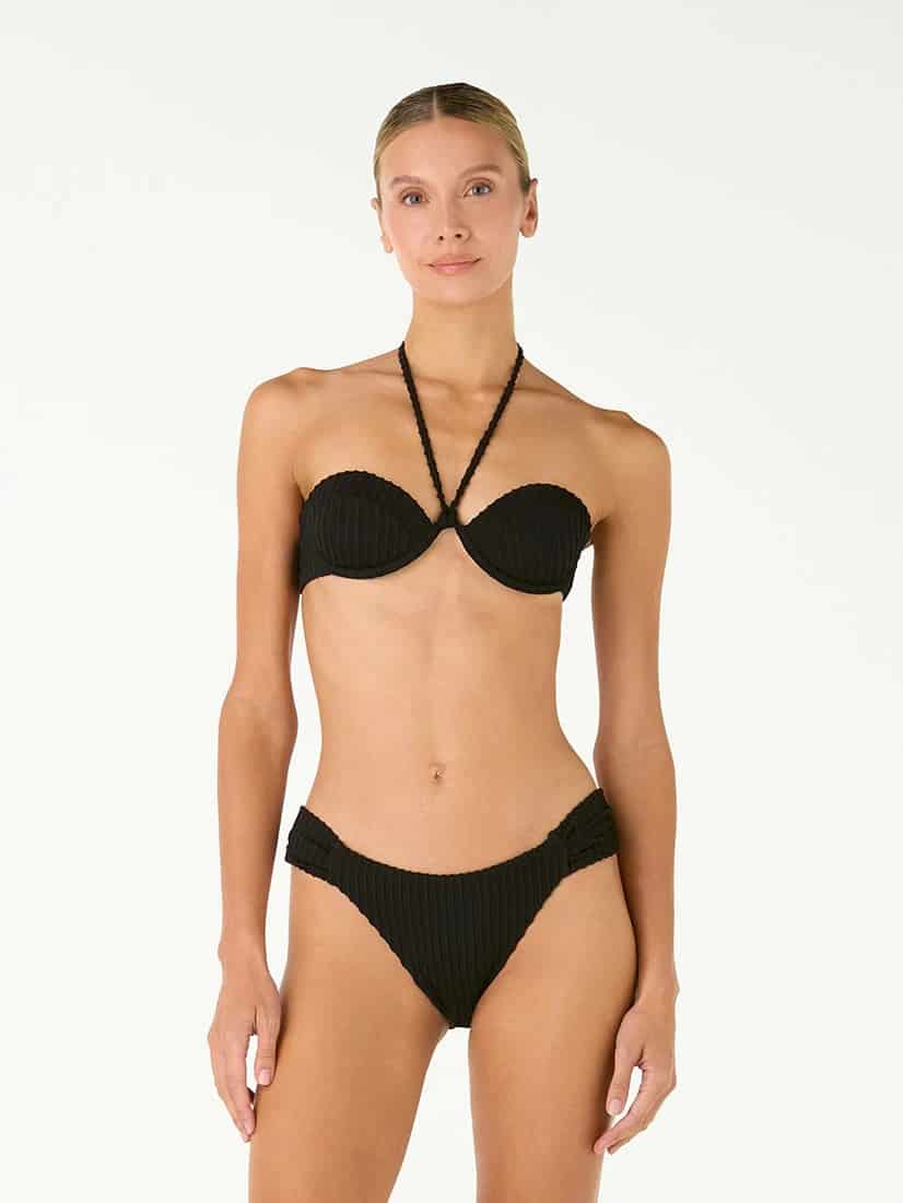 Top de Bikini Coralia Shell Black - miniatura 4