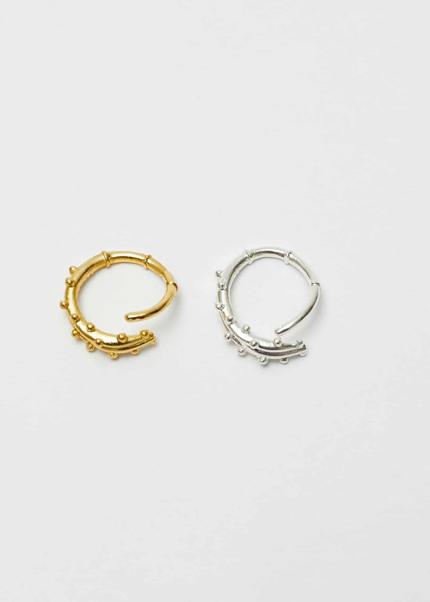 Set de anillos Estambre dorado y plata - miniatura 3
