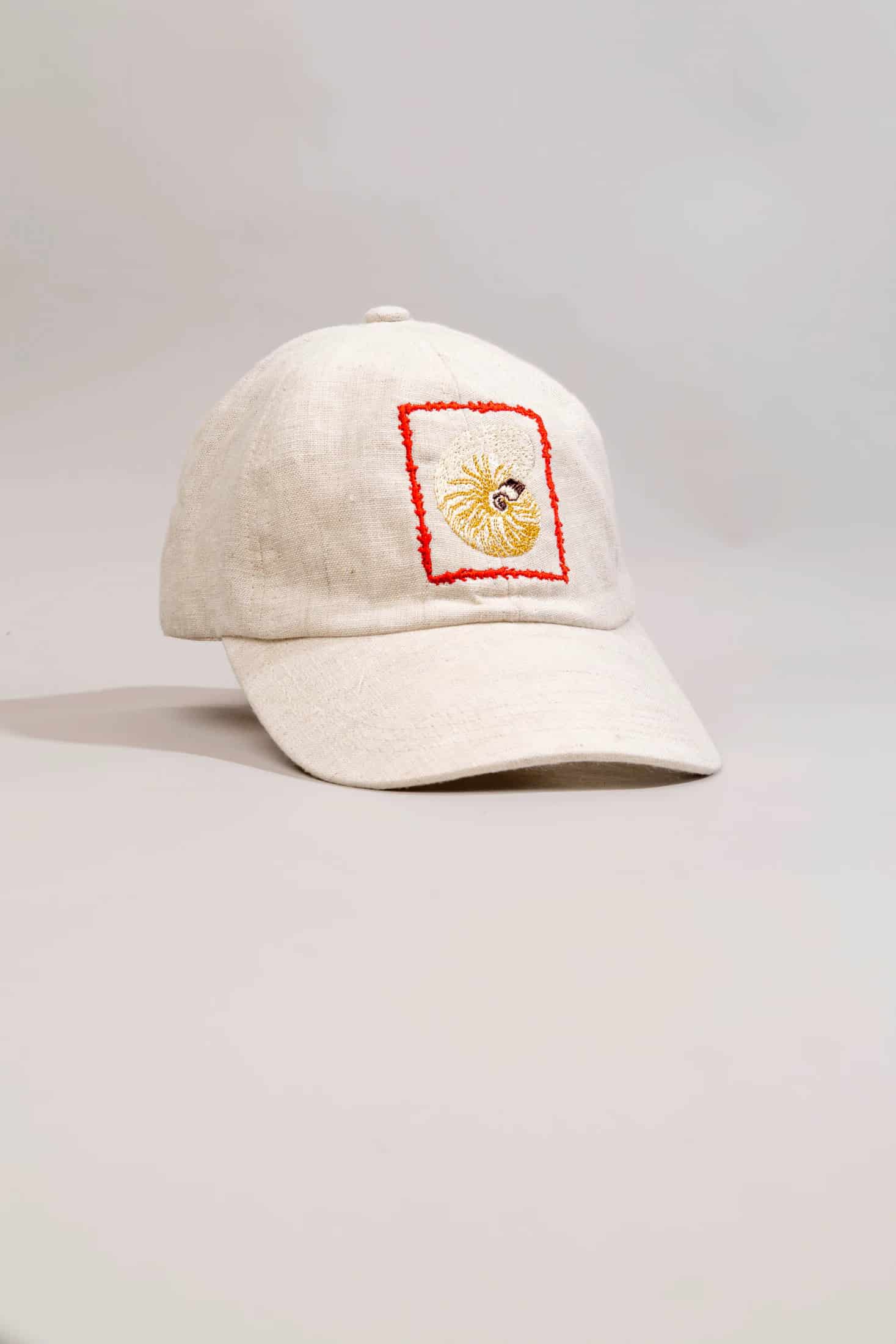 Men's linen cap atlantis embroidered - miniatura 10