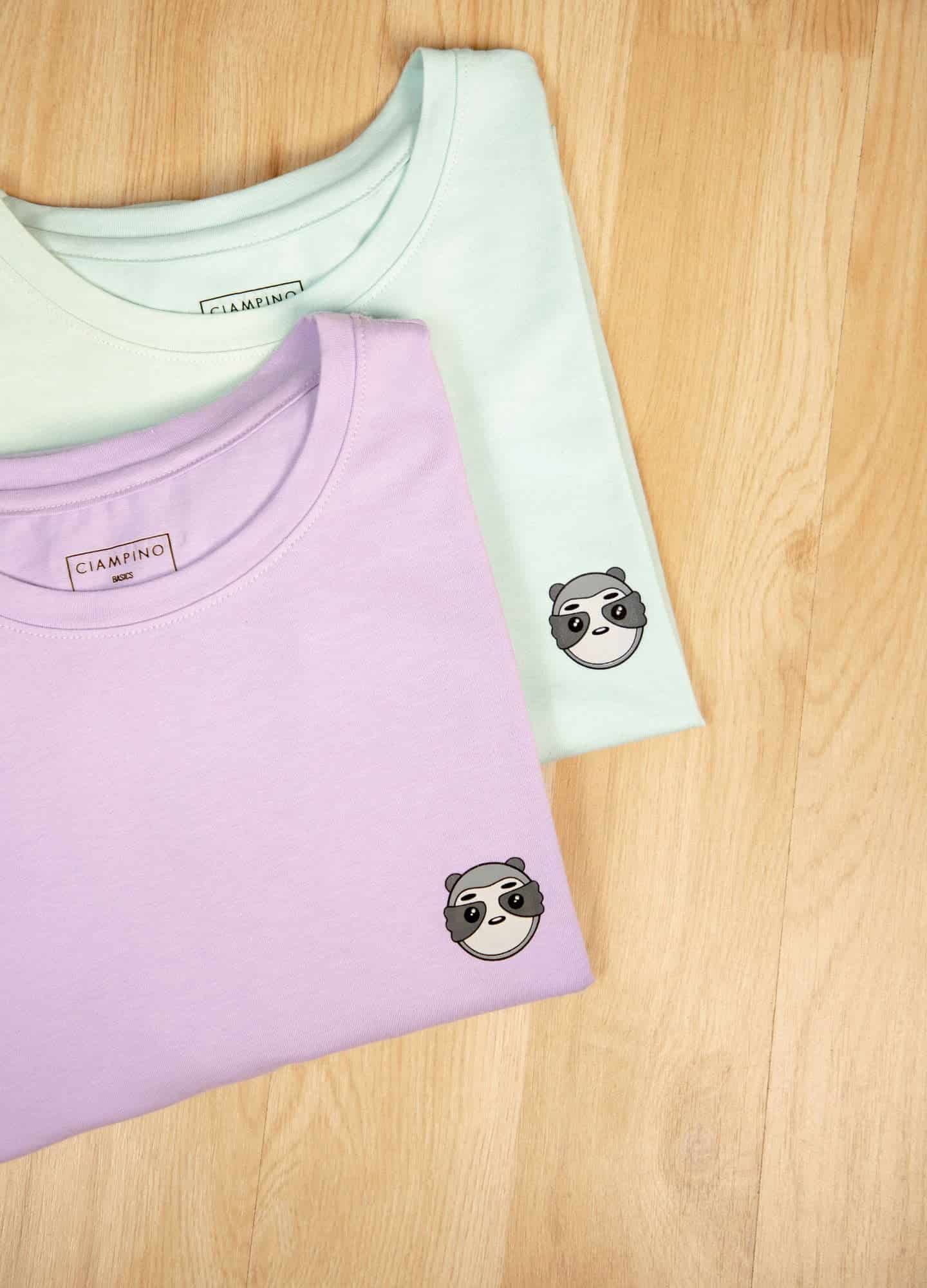 Basic Perezoso Camiseta Regular – Celeste - miniatura 5
