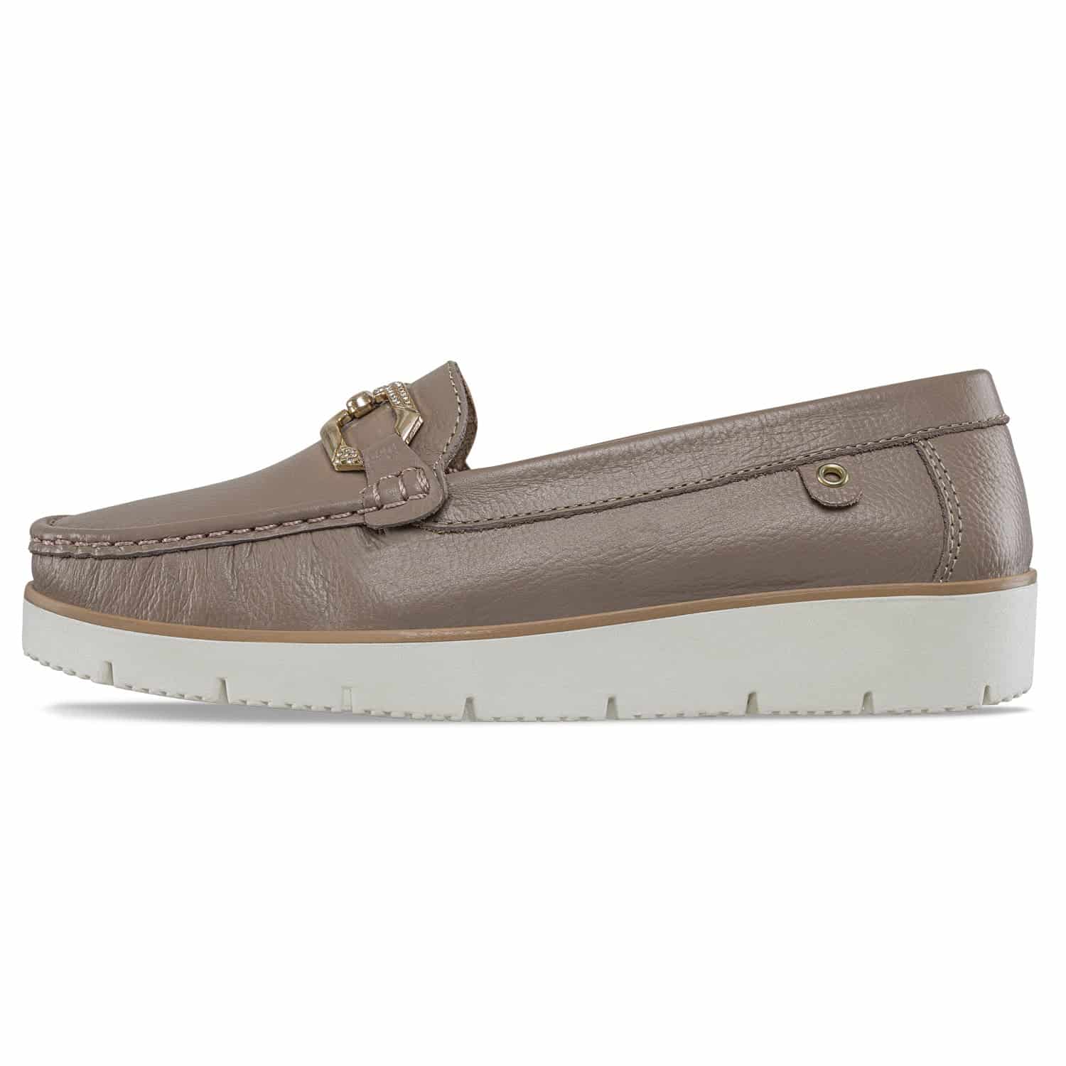 Mocasines Adelvina Taupe Croydon para Mujer - miniatura 2