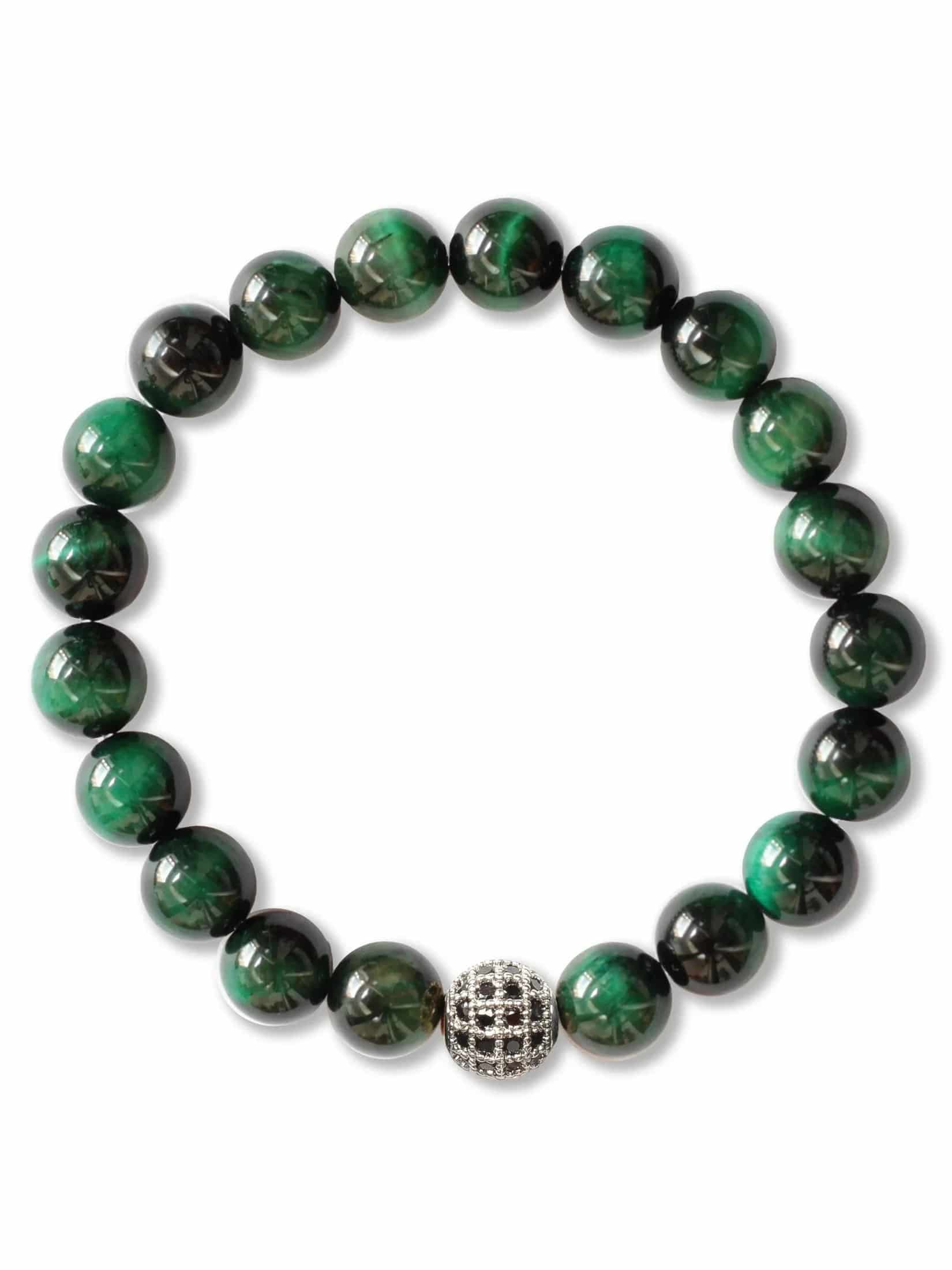 Brazalete Ojo de Tigre Verde 8mm - miniatura 5