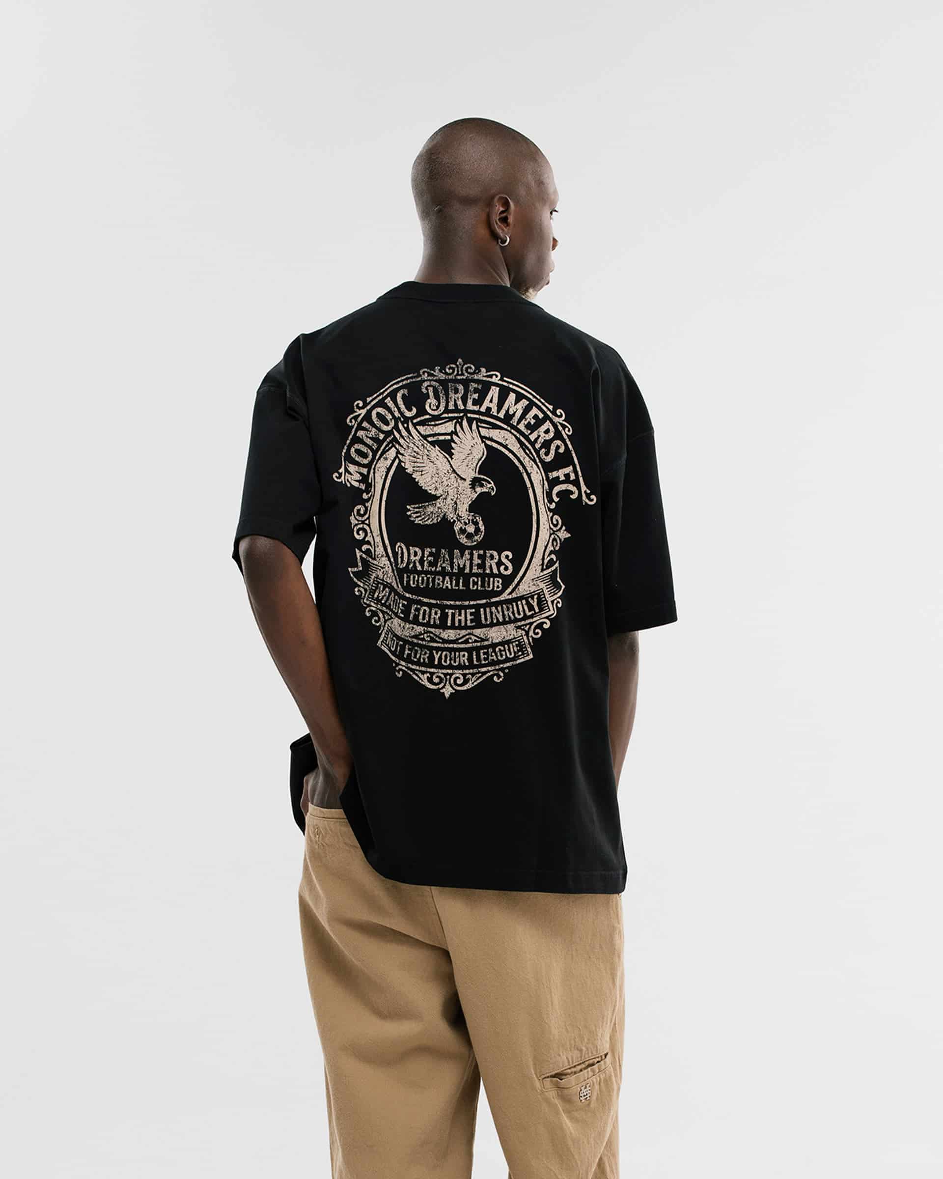Camiseta Oversized Dreamers Club - Negro Oscuro - miniatura 2