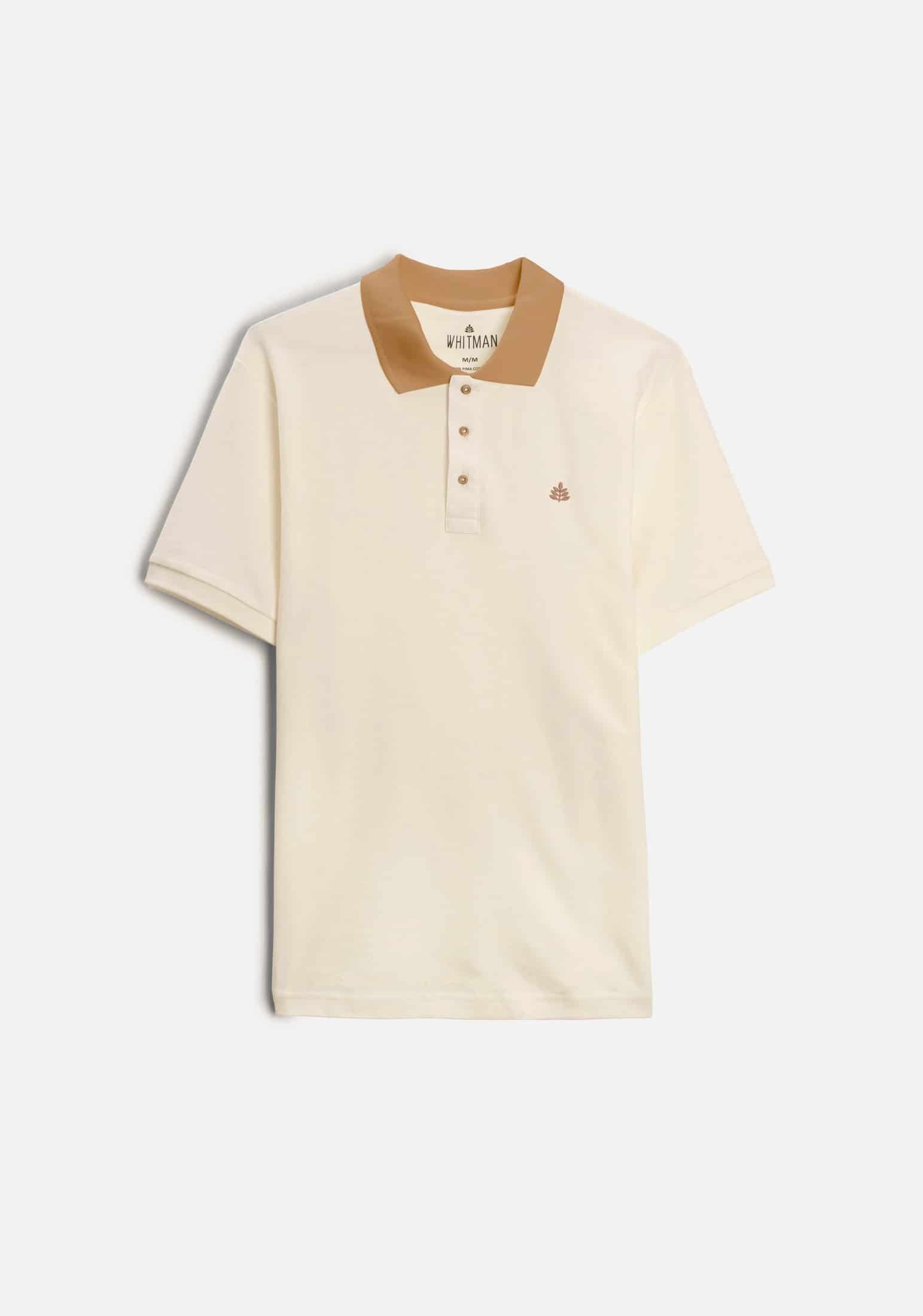 Camiseta Polo H Unicolor Mzc. Marfil L-Atn - miniatura 1