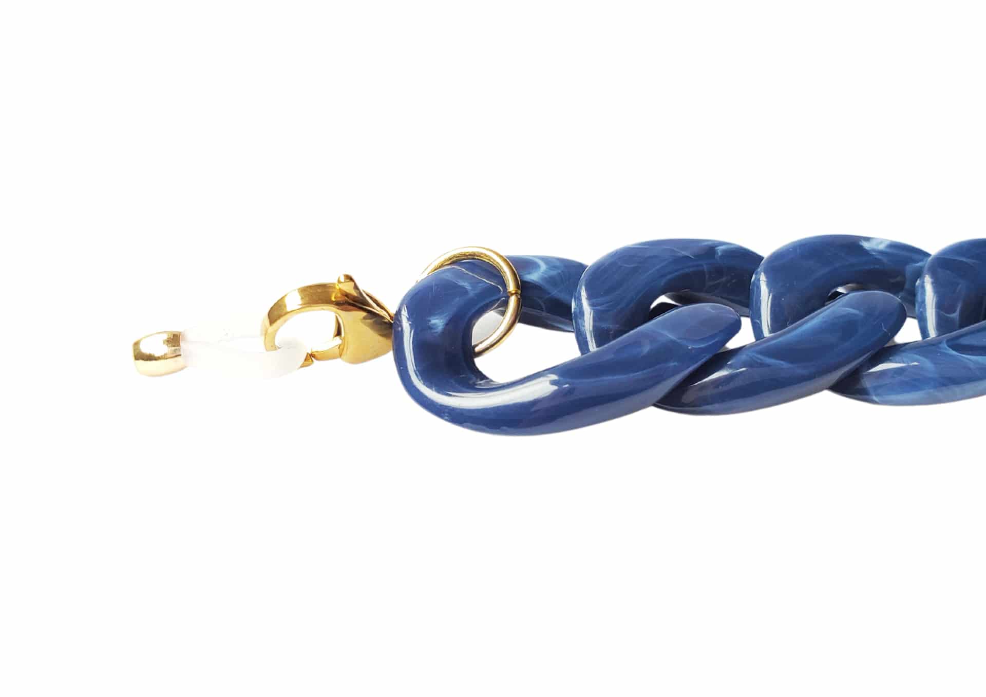 CADENA AZUL OSCURO DE ACETATO COMBINADA - miniatura 2