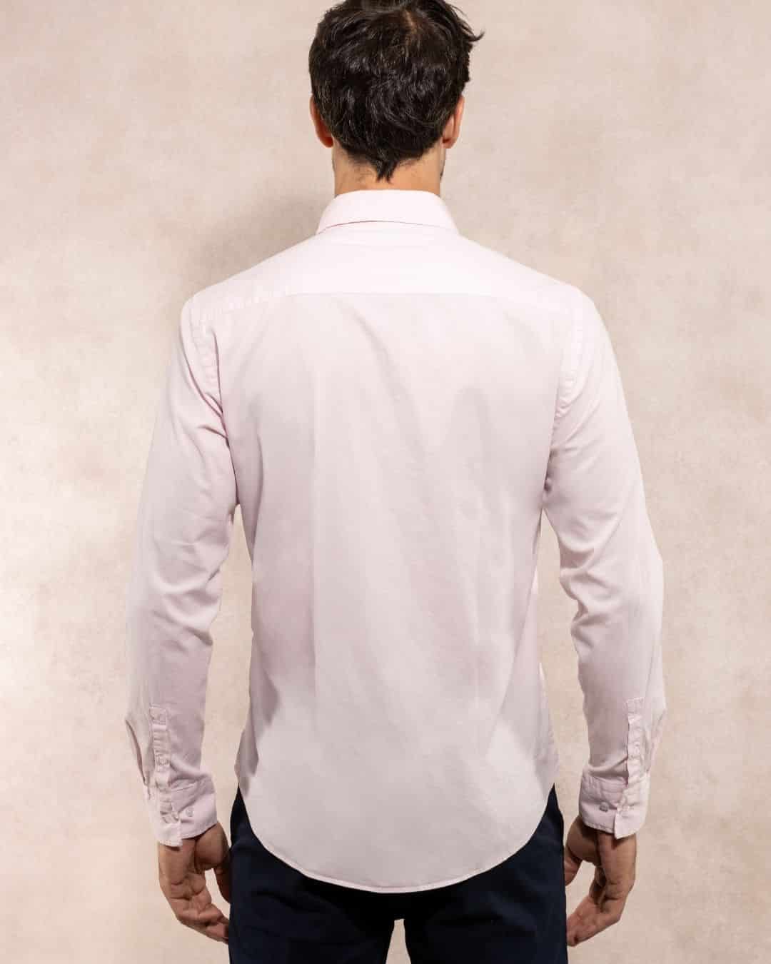 Camisa Antimanchas Popelina Baby Pink - Talla Regular - miniatura 3
