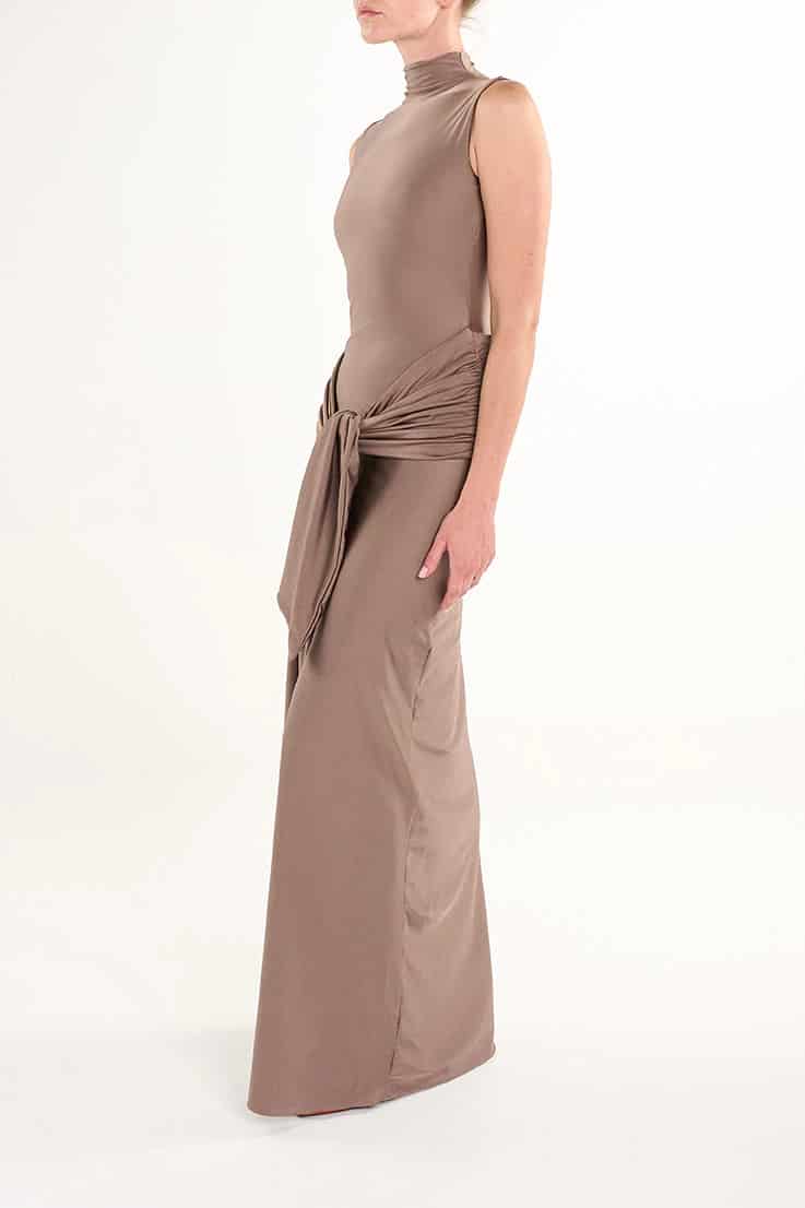 SEPPIA ASIL LONG DRESS - miniatura 3
