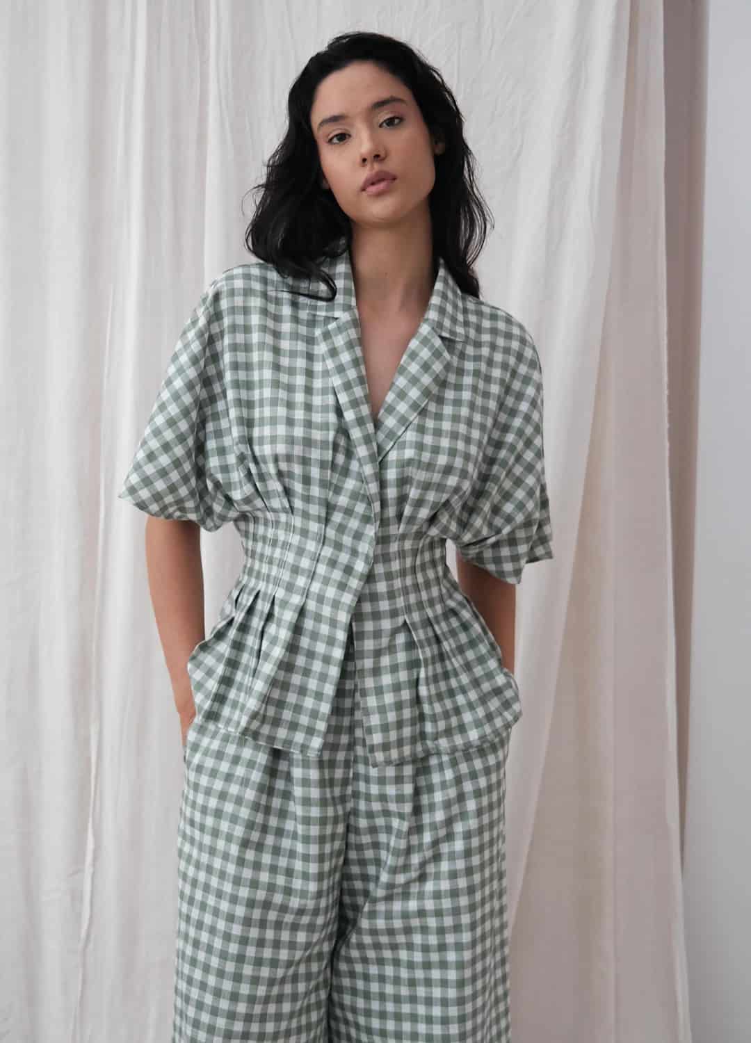 Camisera Gaviota Cuadros Verde - miniatura 2