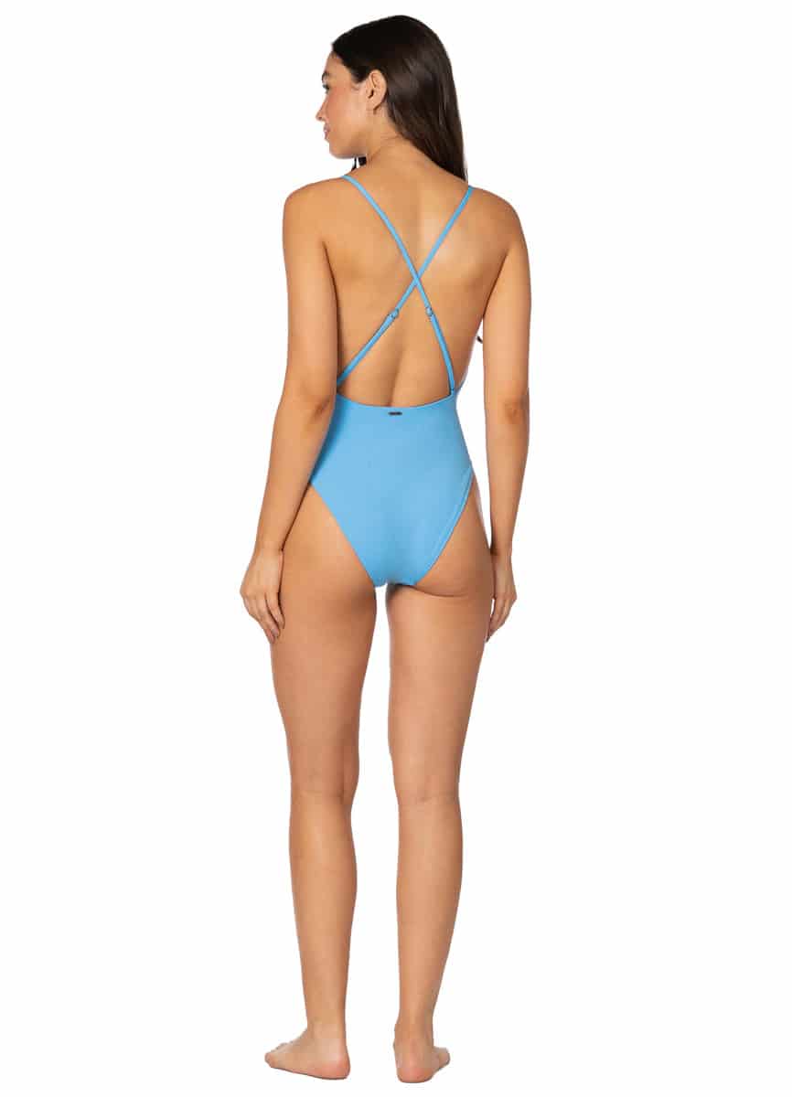 Maaji Stone Blue Safri Plunge One Piece - miniatura 5