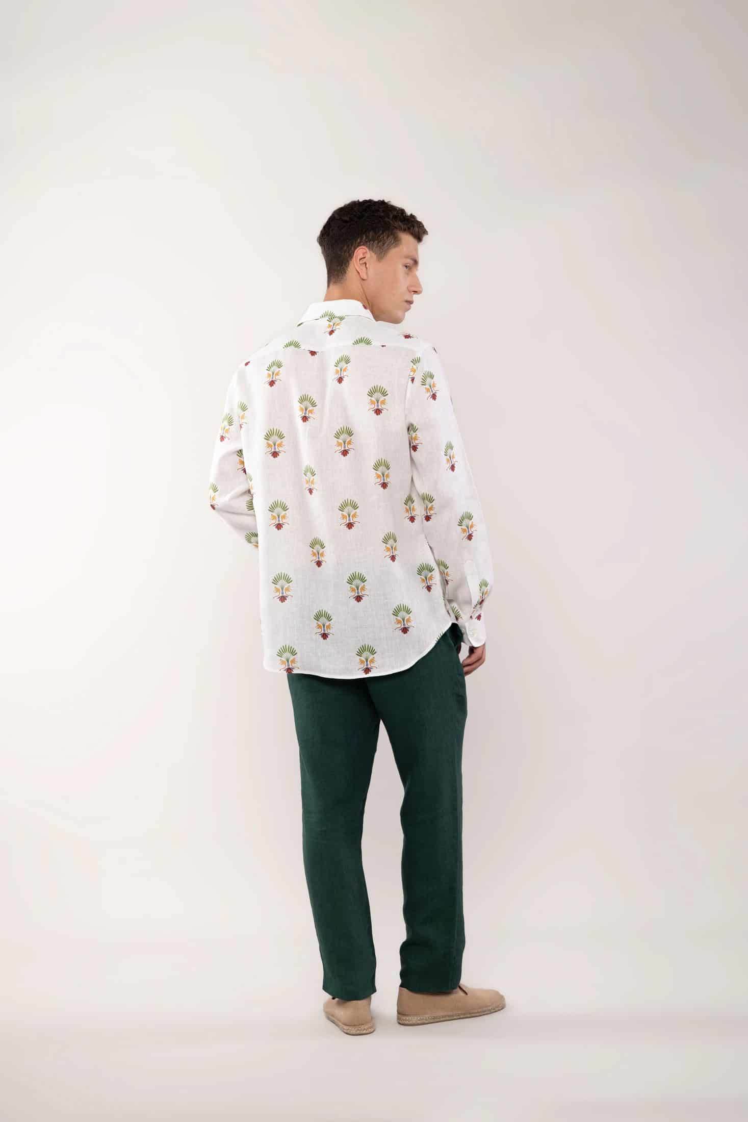 Men's linen shirt maymun - miniatura 4