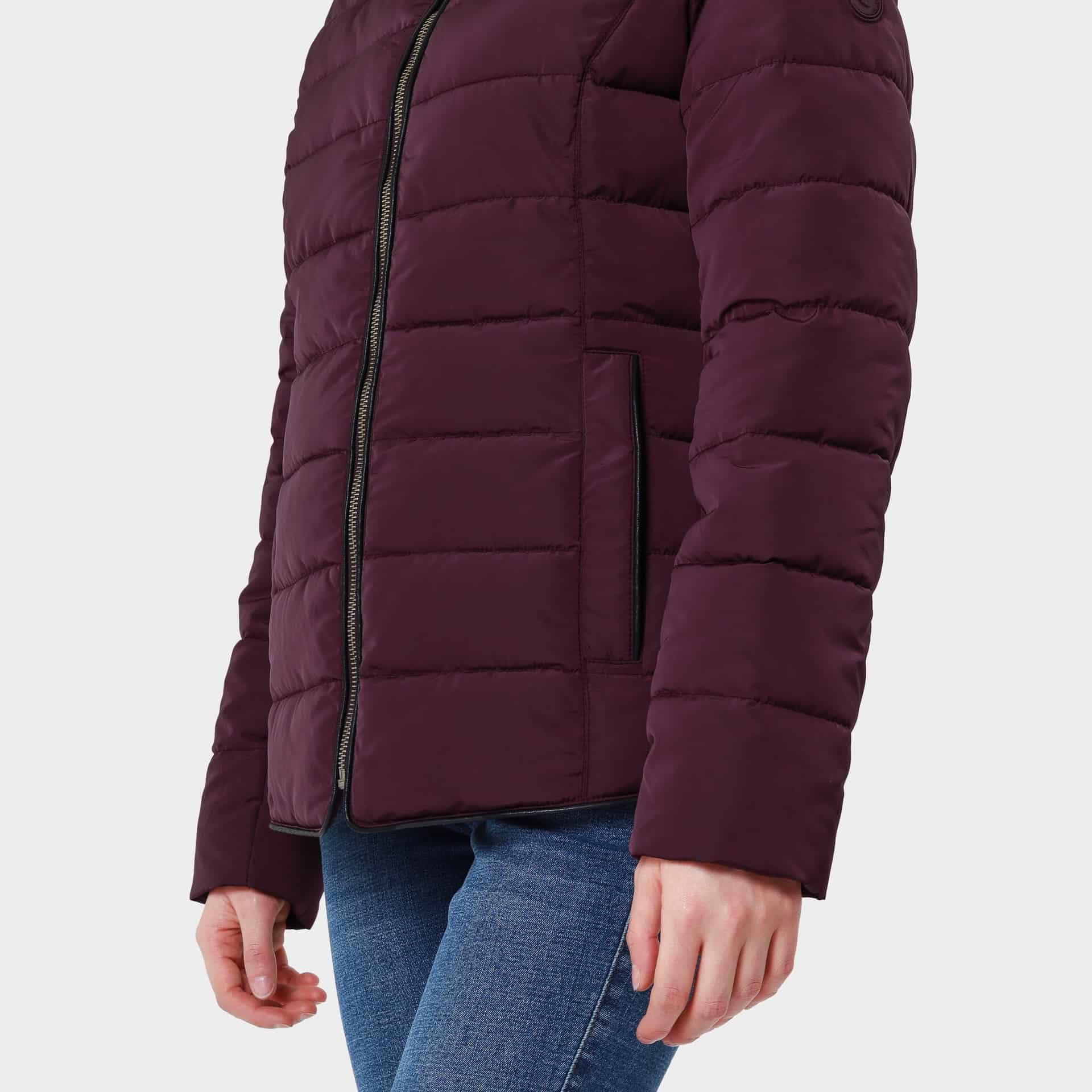 Chaqueta acolchada cuello alto con capucha interna - miniatura 12