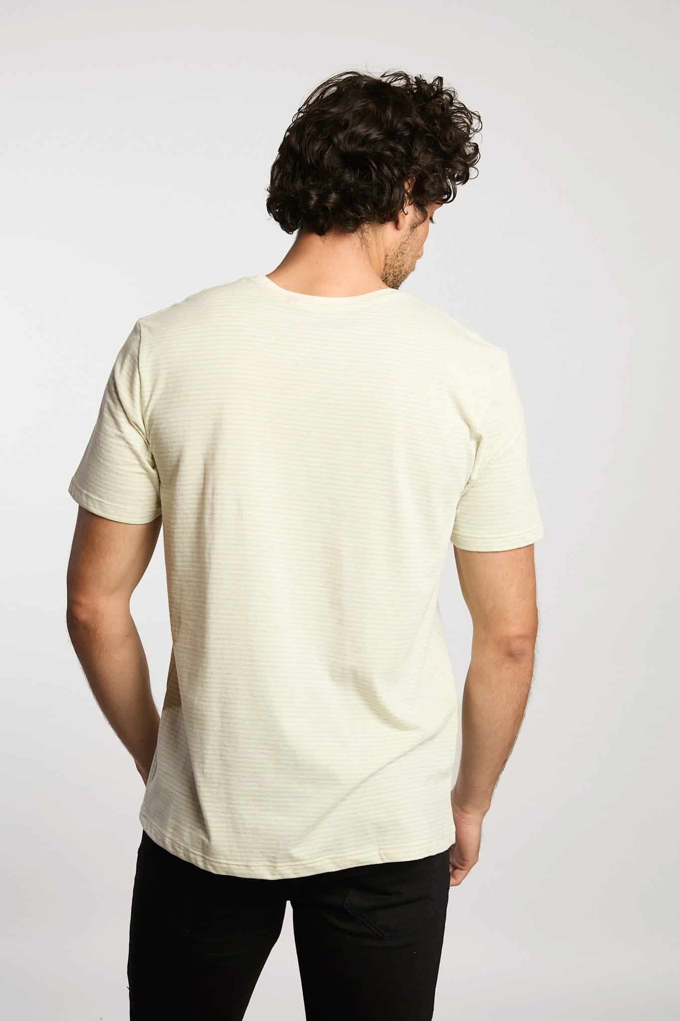 Camiseta Pulsos Ocultos Rayas Verde Claro - miniatura 5