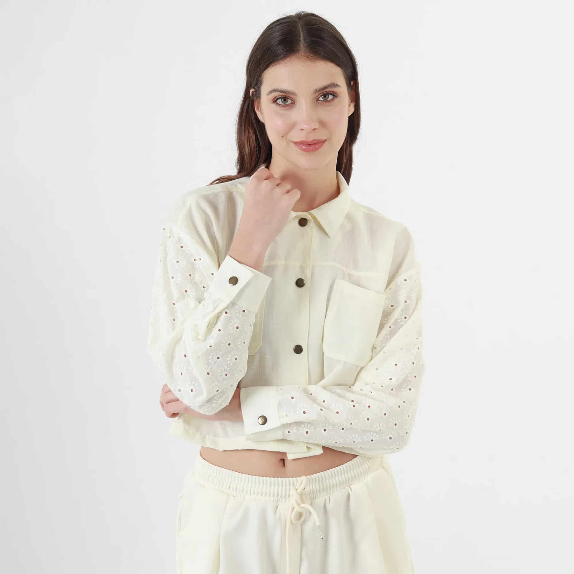 Chaqueta Cuello Camisero Manga Larga - miniatura 5