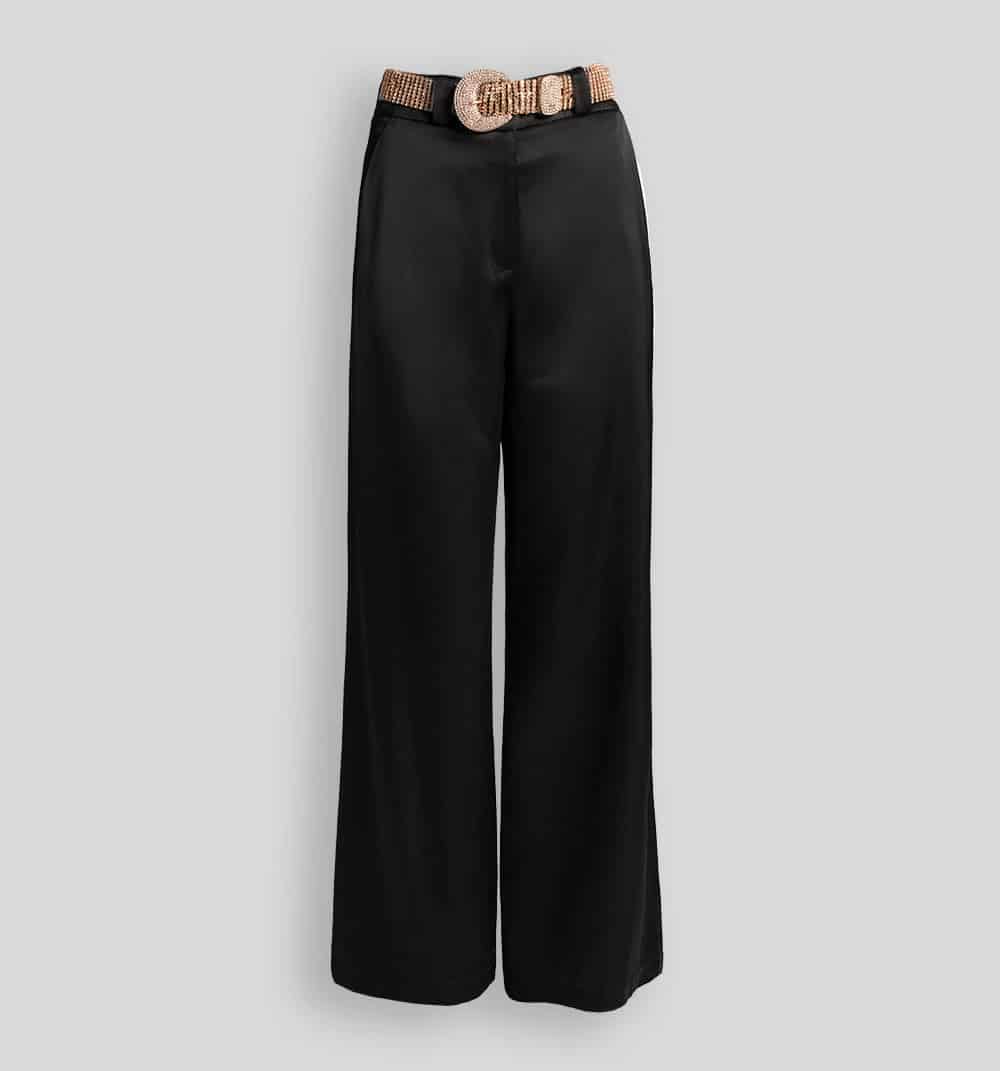 Pantalon tiro alto con correa - miniatura 5