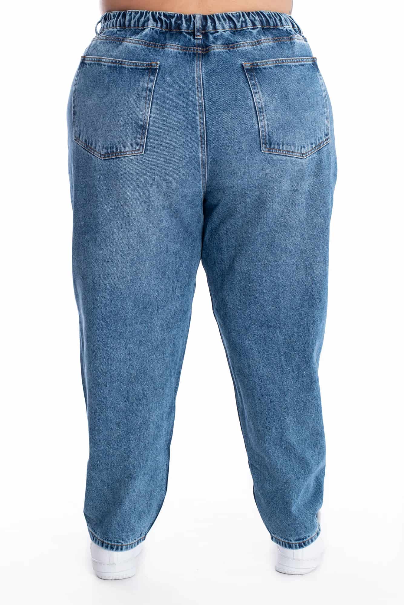 Jean Boyfriend Brillo Azul Medio 399 - miniatura 8