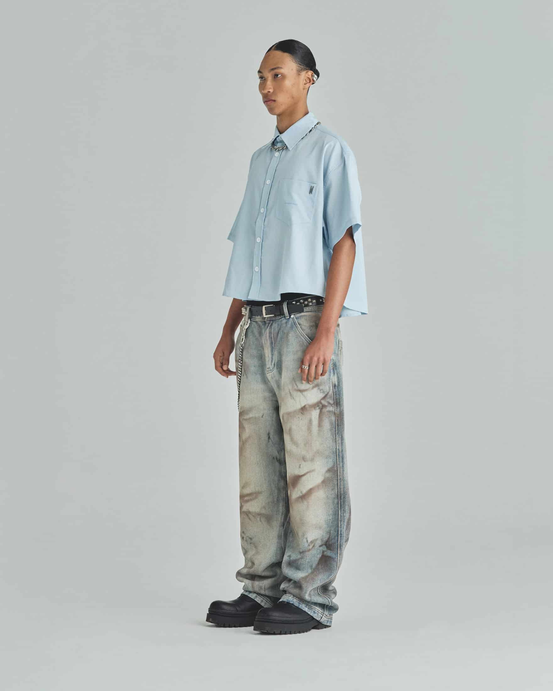 Basics Undergold Studio Boxy Fit Shirt Light Blue - miniatura 5