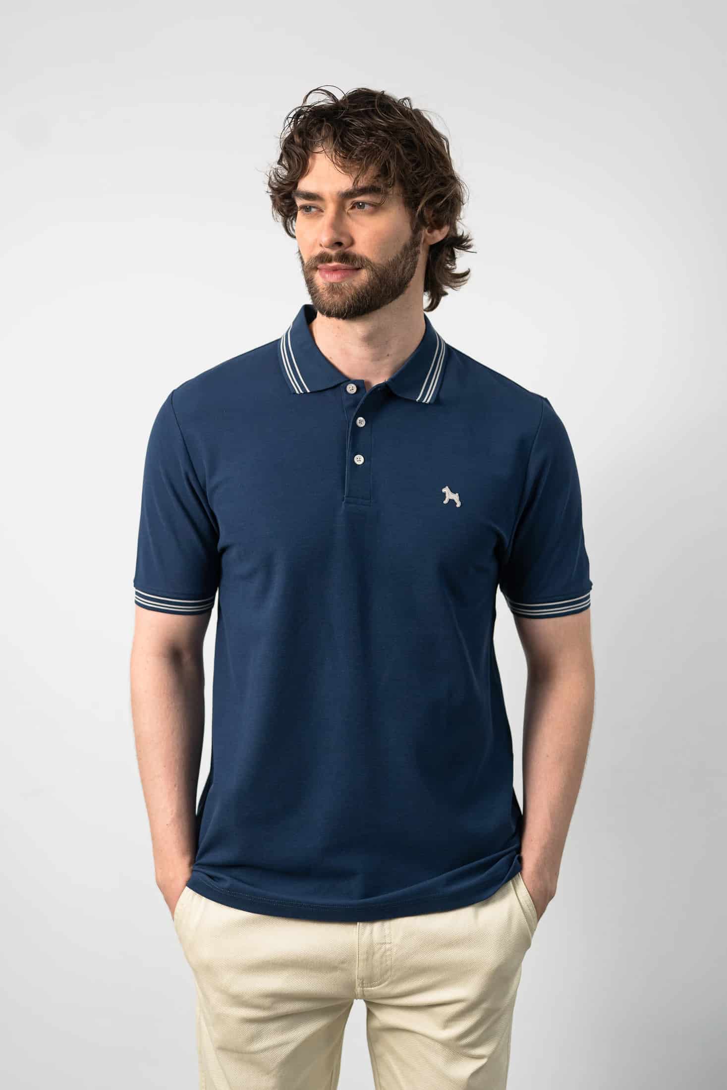 Polo Básica Azul - miniatura 3