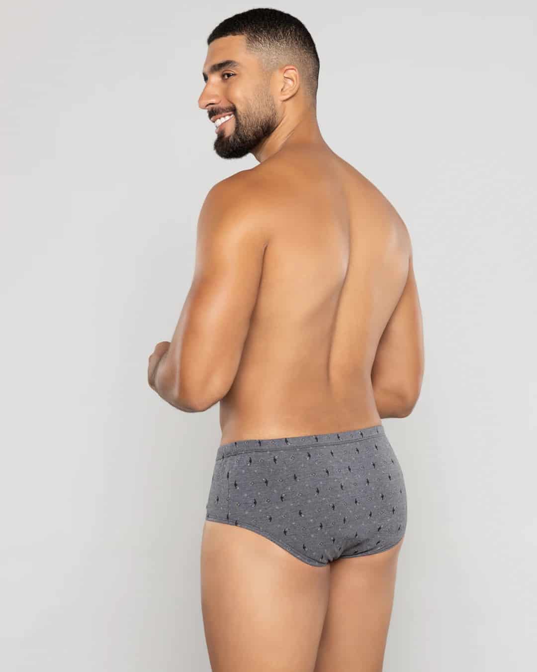 Pantaloncillo clásico Algodón estampado con bragueta Ref.2010 - miniatura 5