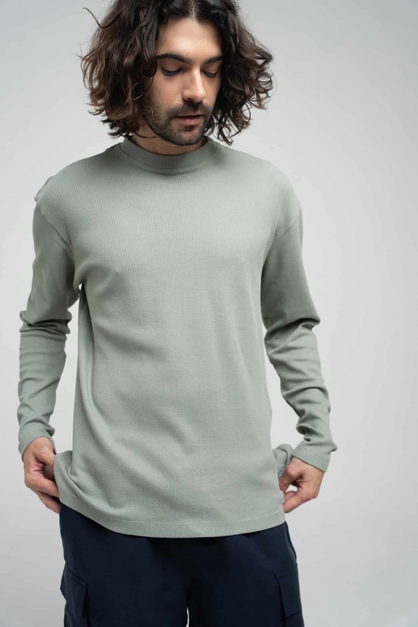 Organic Waffle Crewneck - miniatura 9