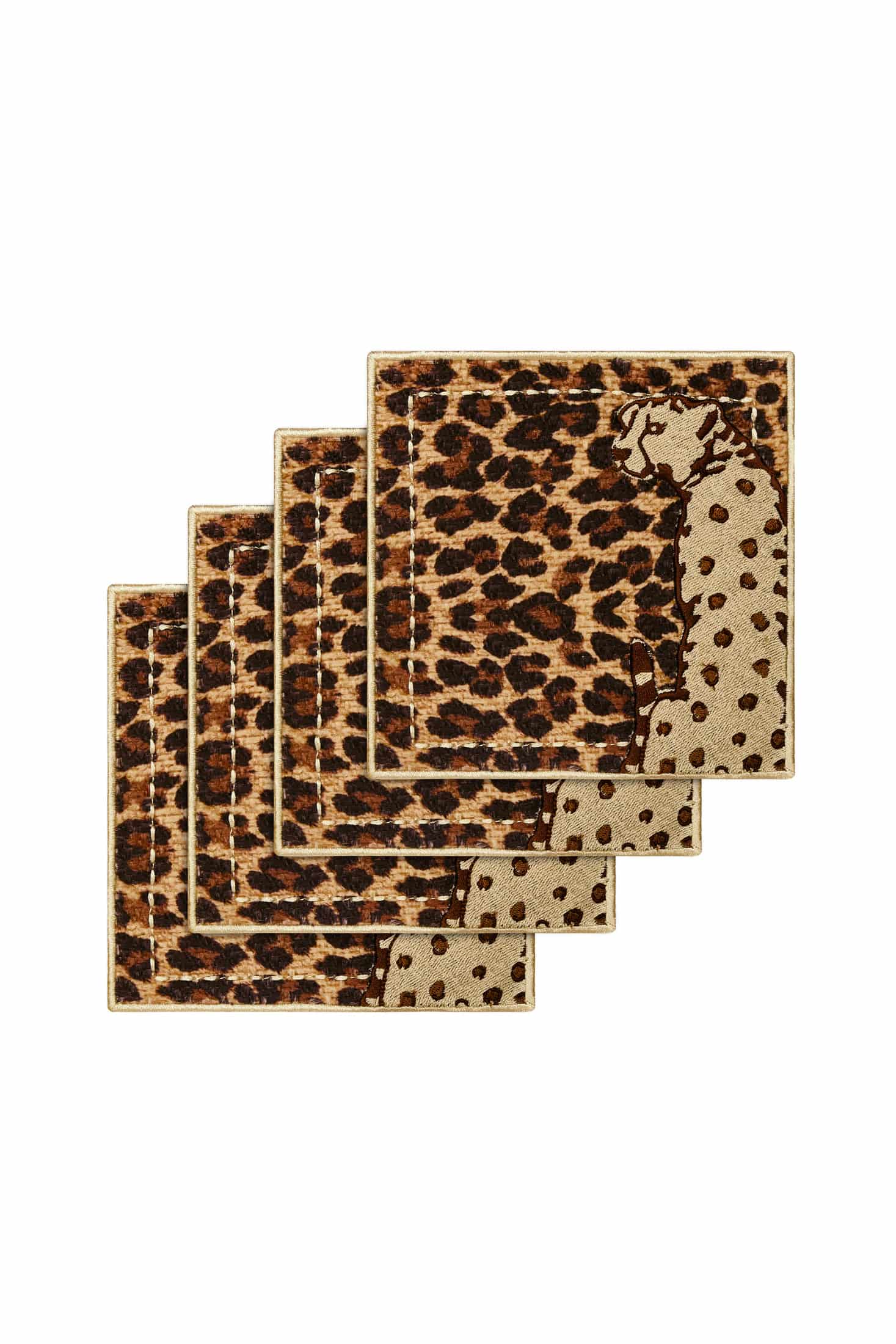 Yute Cocktail Napkin Jaguar / Set of 4 - miniatura 3