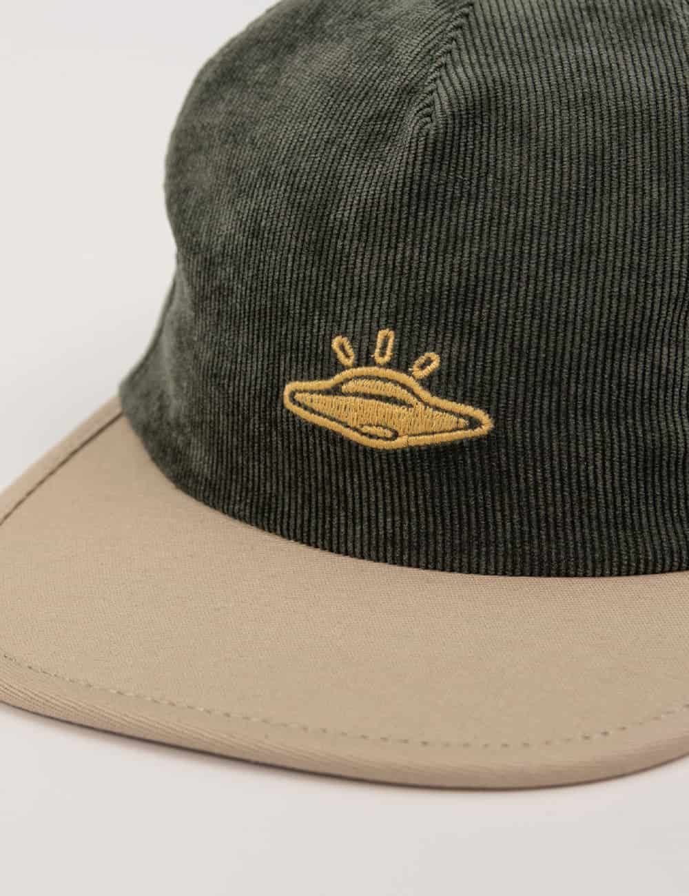 Gorra Desestructurada pana astral verde + beige - miniatura 4
