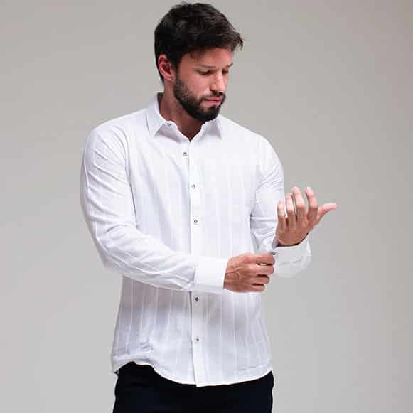 CAMISA ML 100% ALGODON HOMBRE - miniatura 110