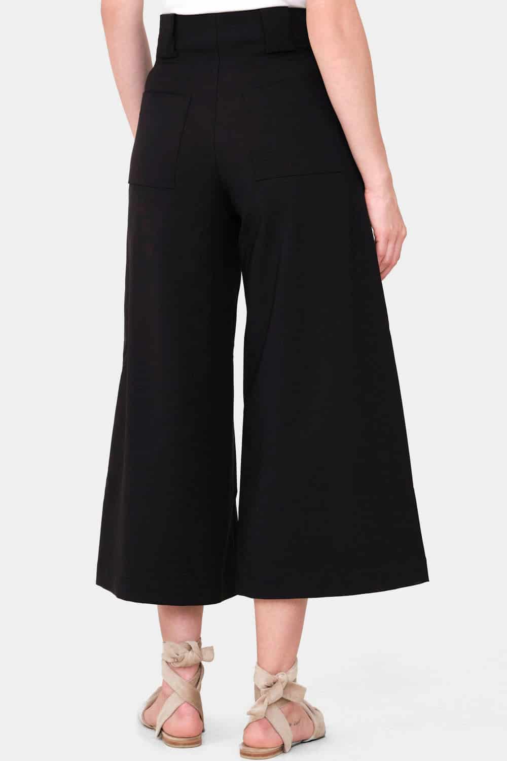 Pantalón paulette culotte negro - miniatura 2