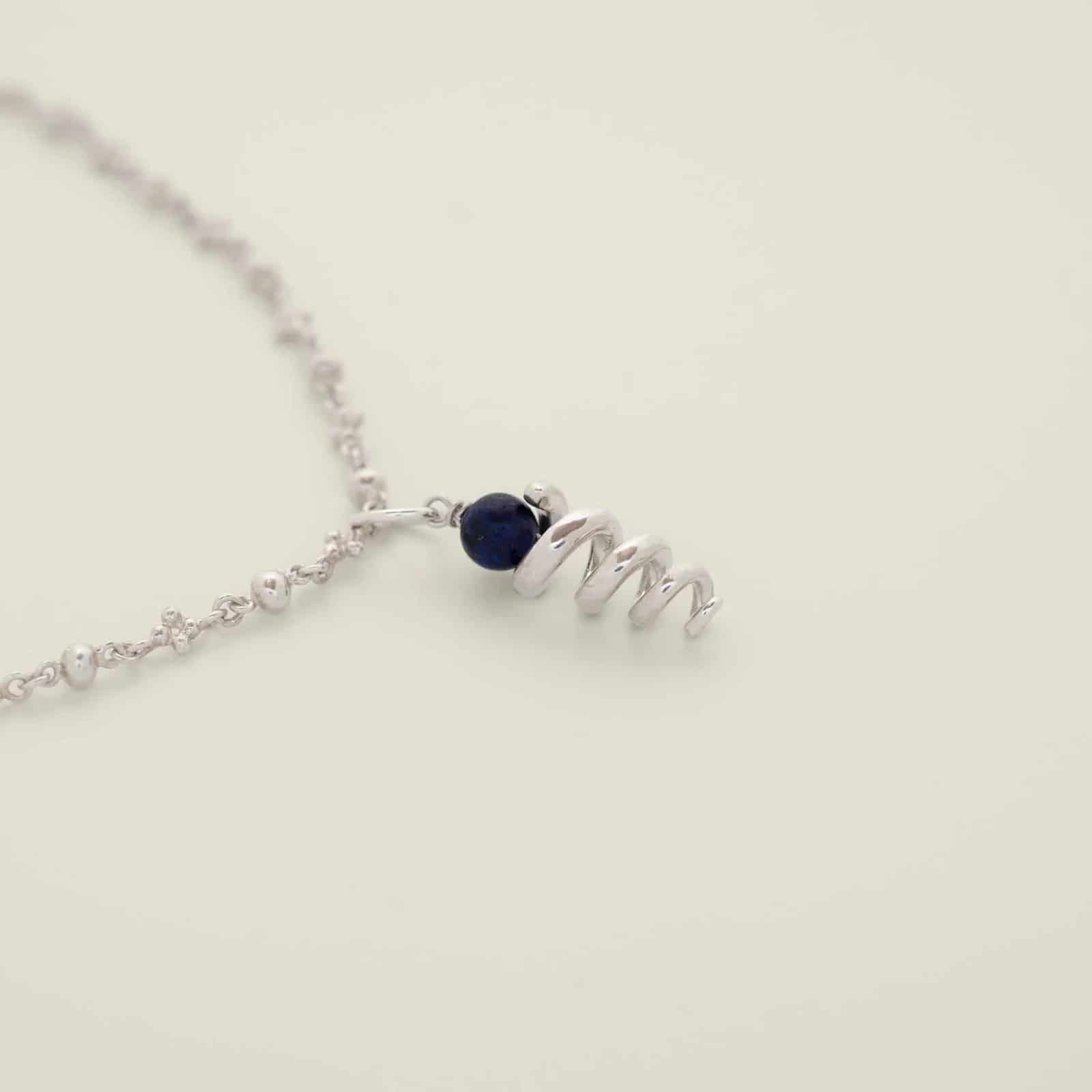 Kundali Pendant Lapis Silver - miniatura 1