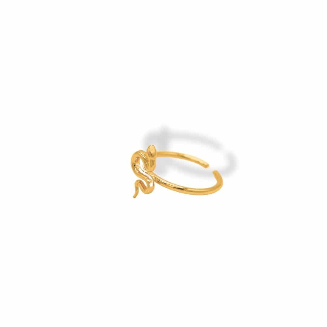 Anillo con mini serpiente - miniatura 3