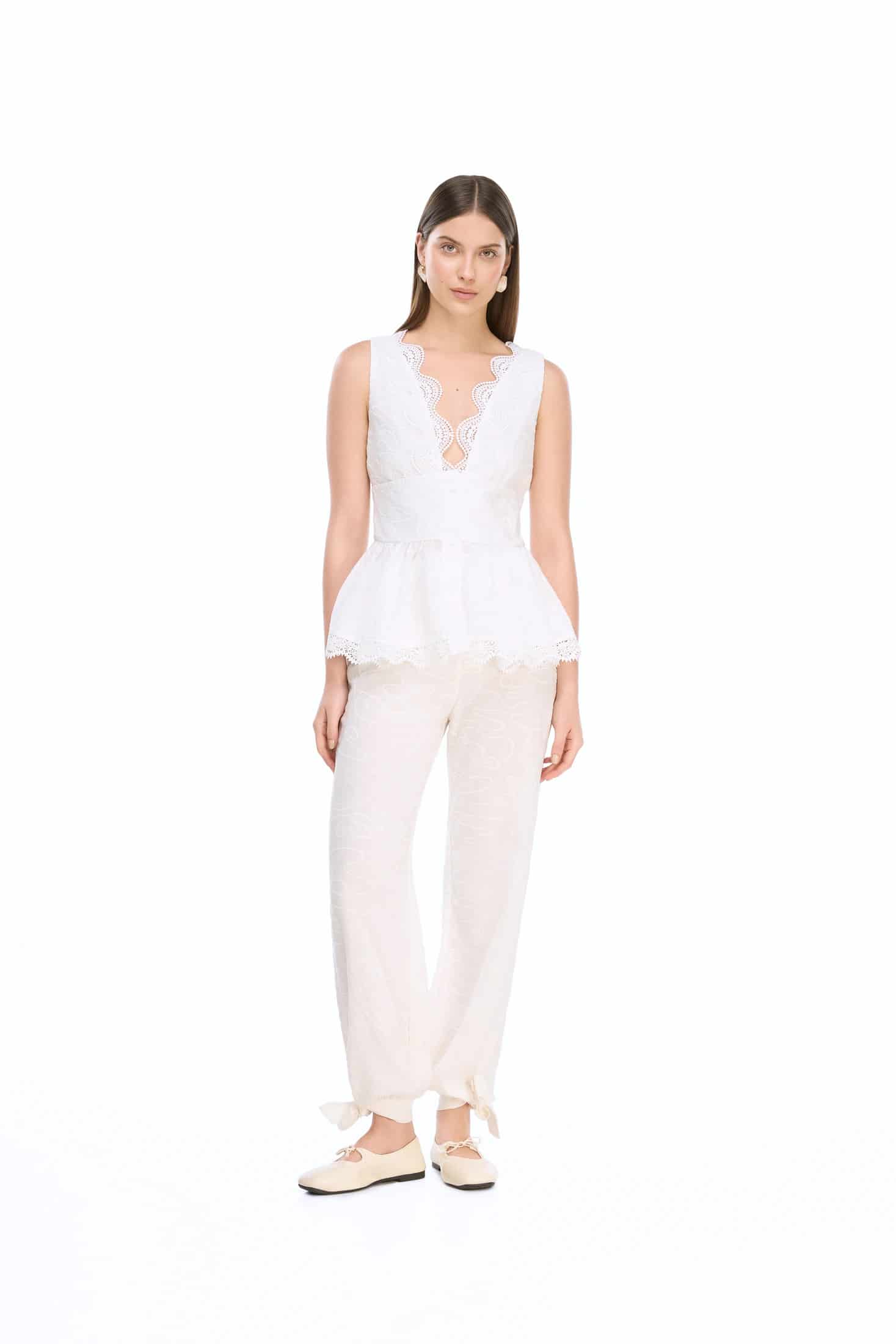 AWA PANTS WHITE - miniatura 1