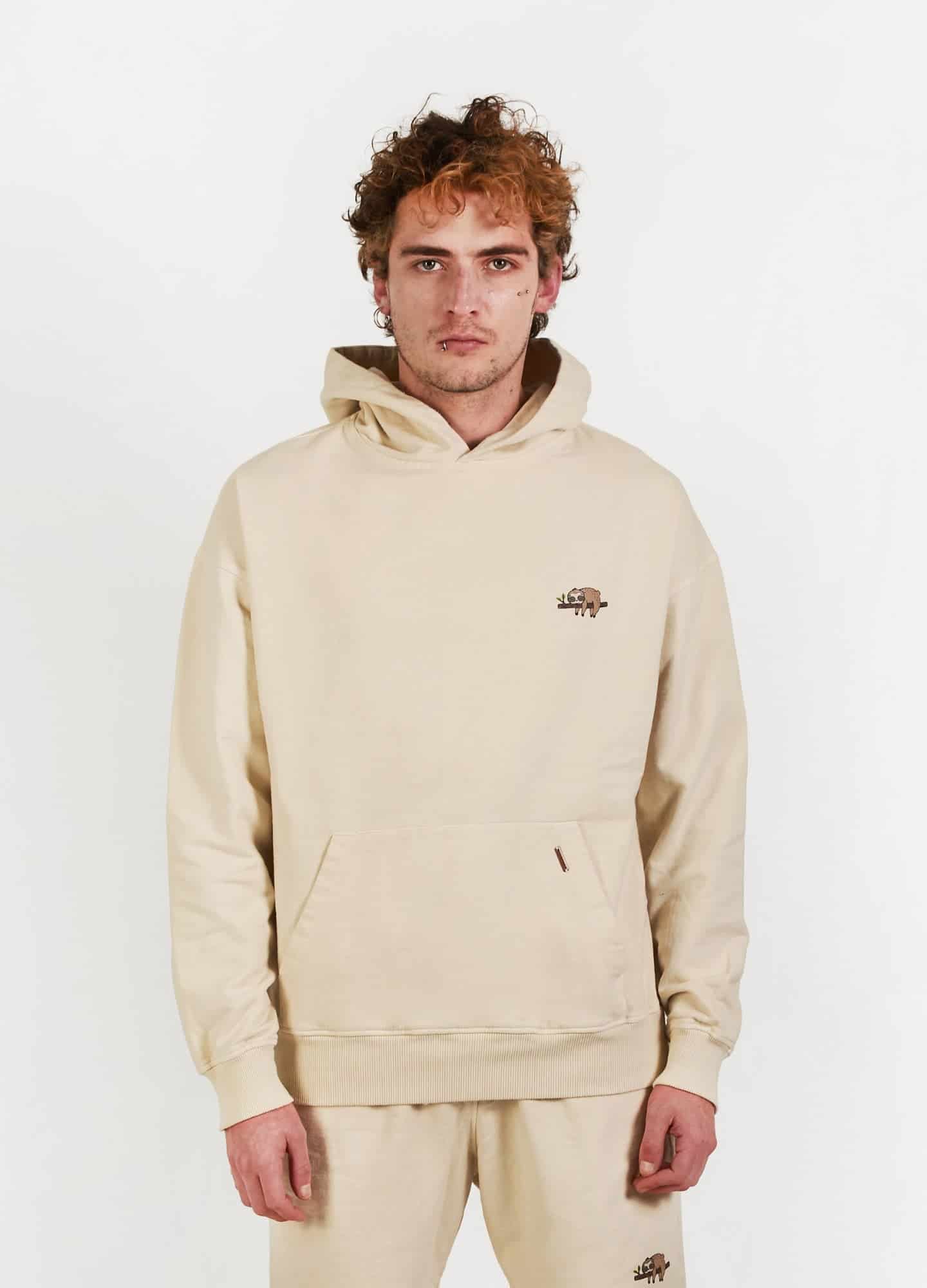 Basic Ciampino Hoodie - Crema - miniatura 1
