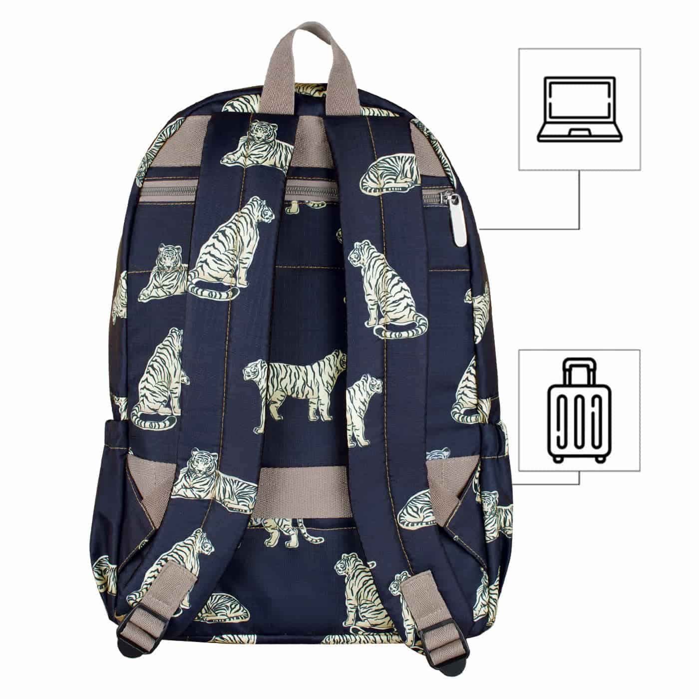 Morral Urbano Citybags Ultra Estampado Tigres - miniatura 4