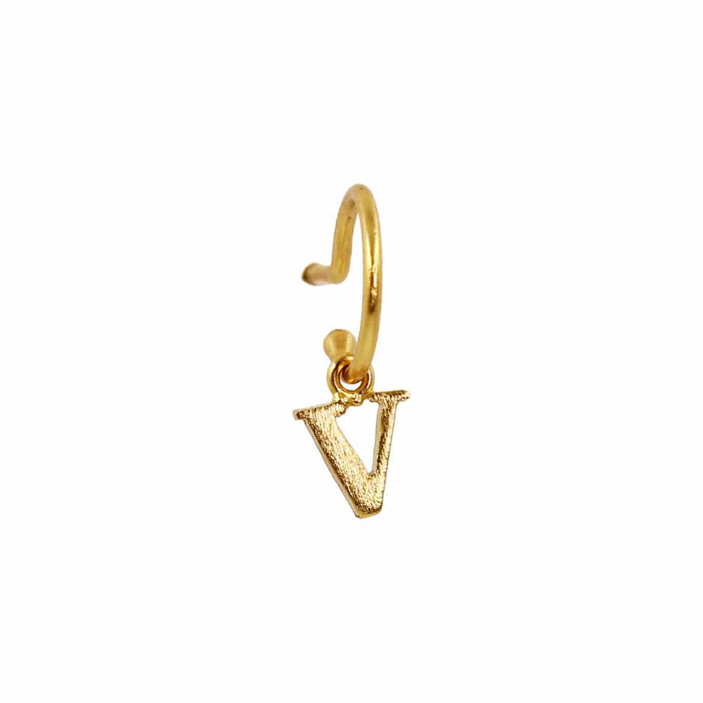 PreOrder Baby Hoops 9mm Letra Gold - miniatura 19