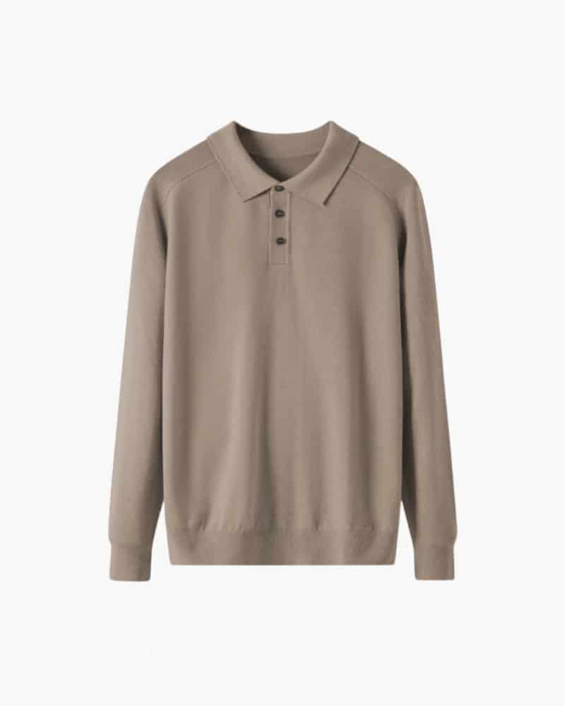 100% Premium Wool Polo - miniatura 8