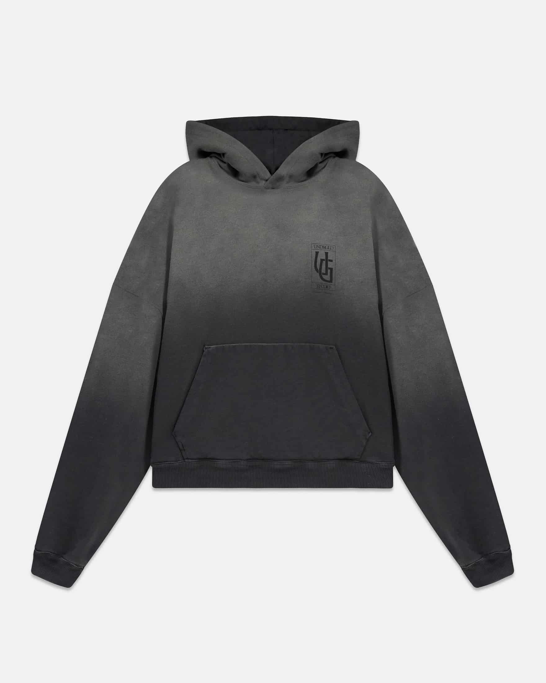 Hoodie Line UG Frame Boxy Fit Faded Black - miniatura 3